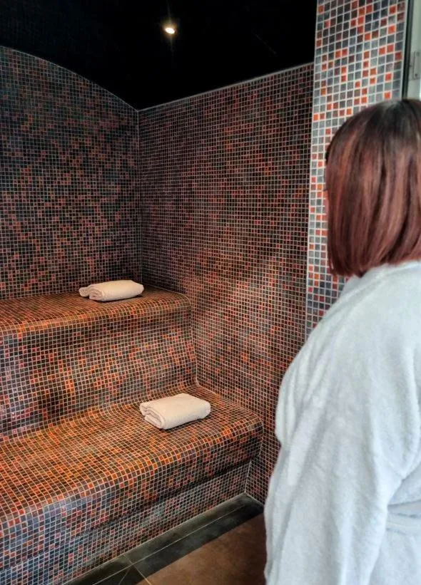 Steam room in The Originals City, Ax Hotel, La Châtaigneraie