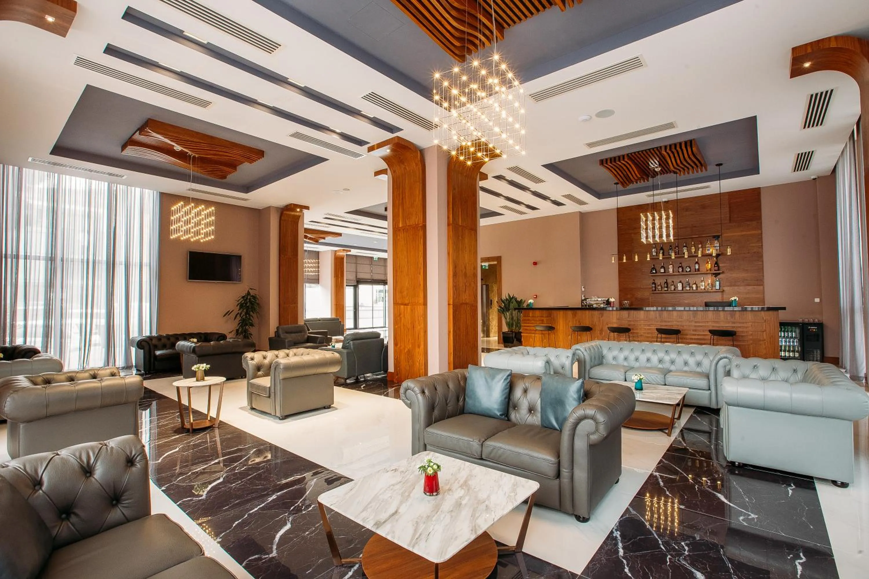 Lobby or reception in Horizont Hotel Tbilisi