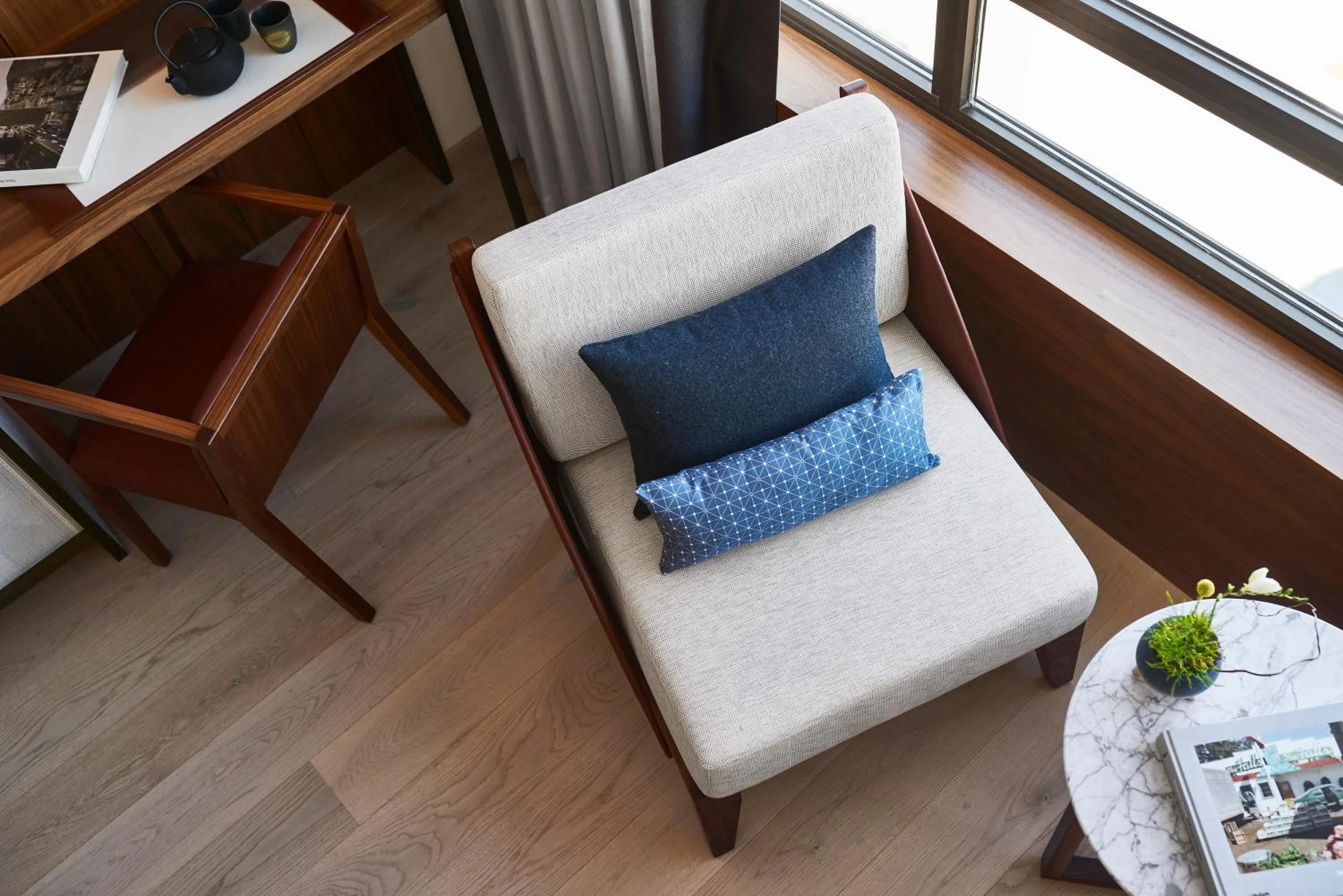 Seating area in Nobu Hotel Barcelona