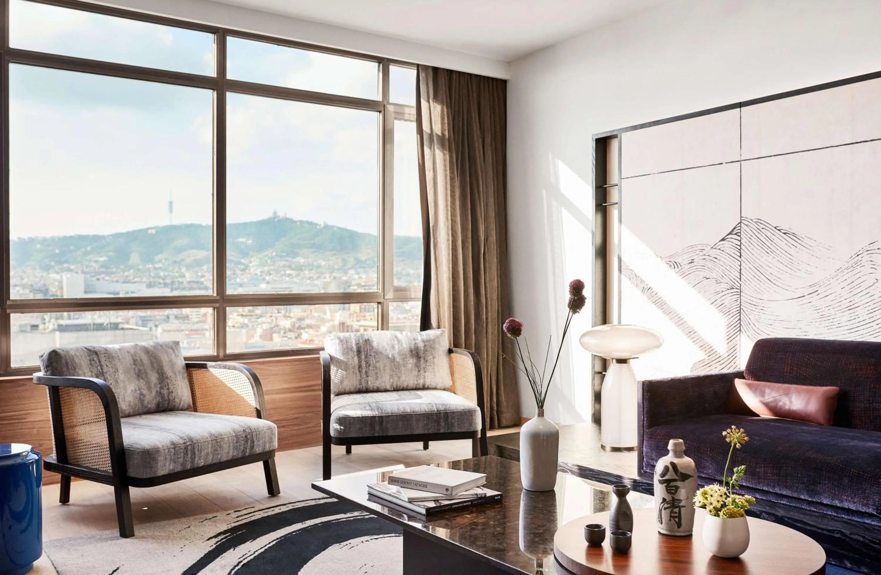 Photo of the whole room in Nobu Hotel Barcelona