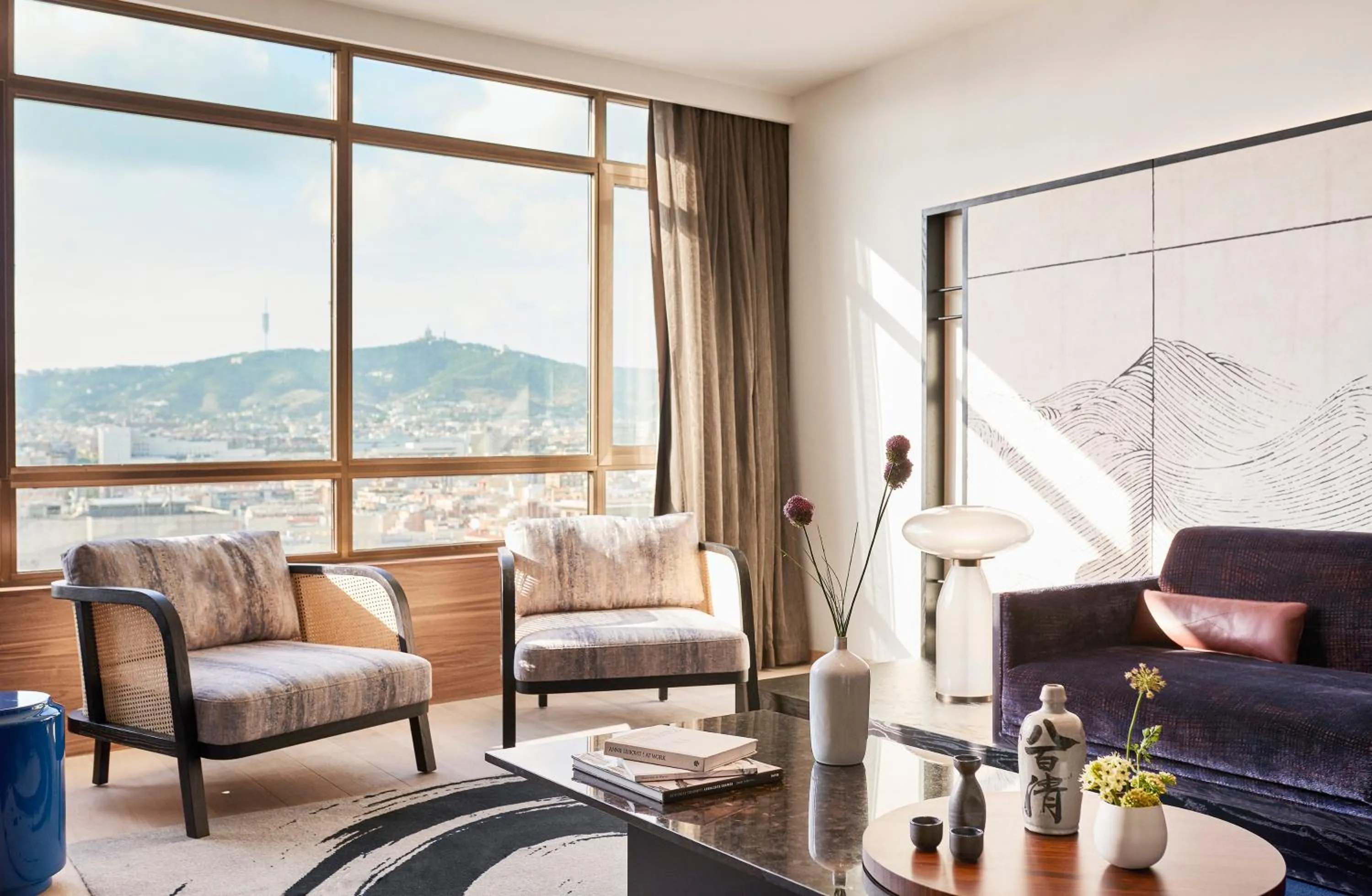 Living room in Nobu Hotel Barcelona