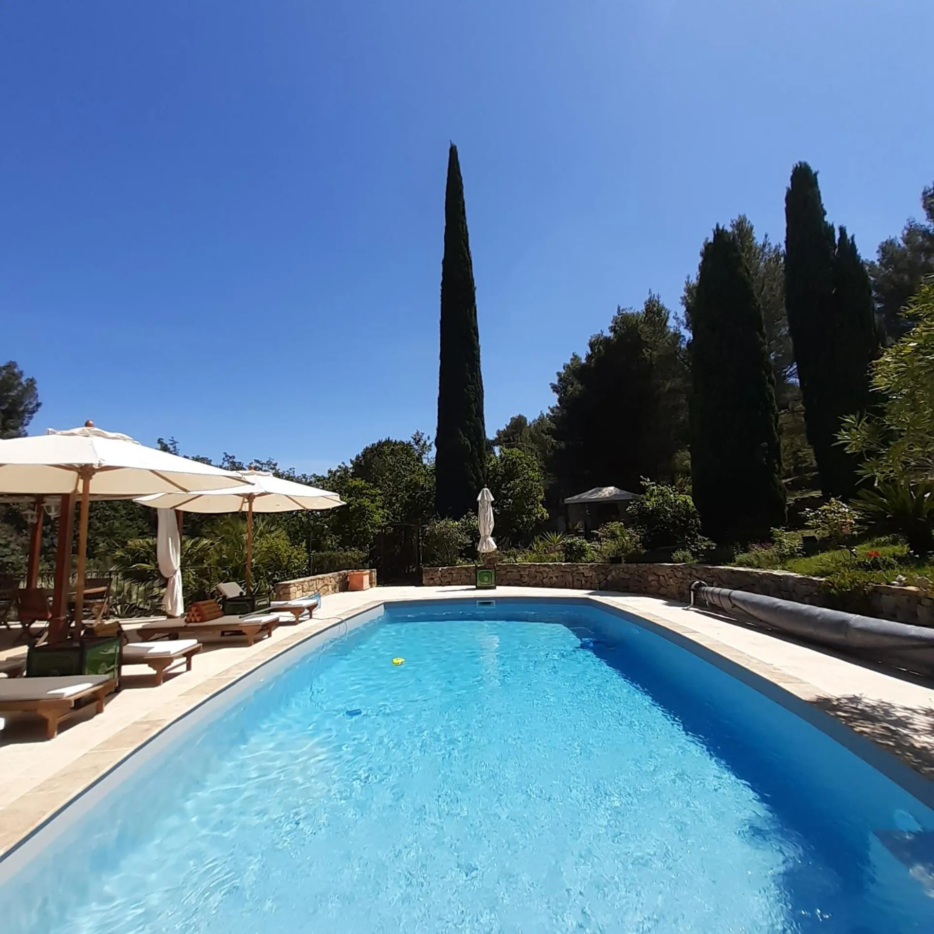 Pool view in Mas Lei Bancau