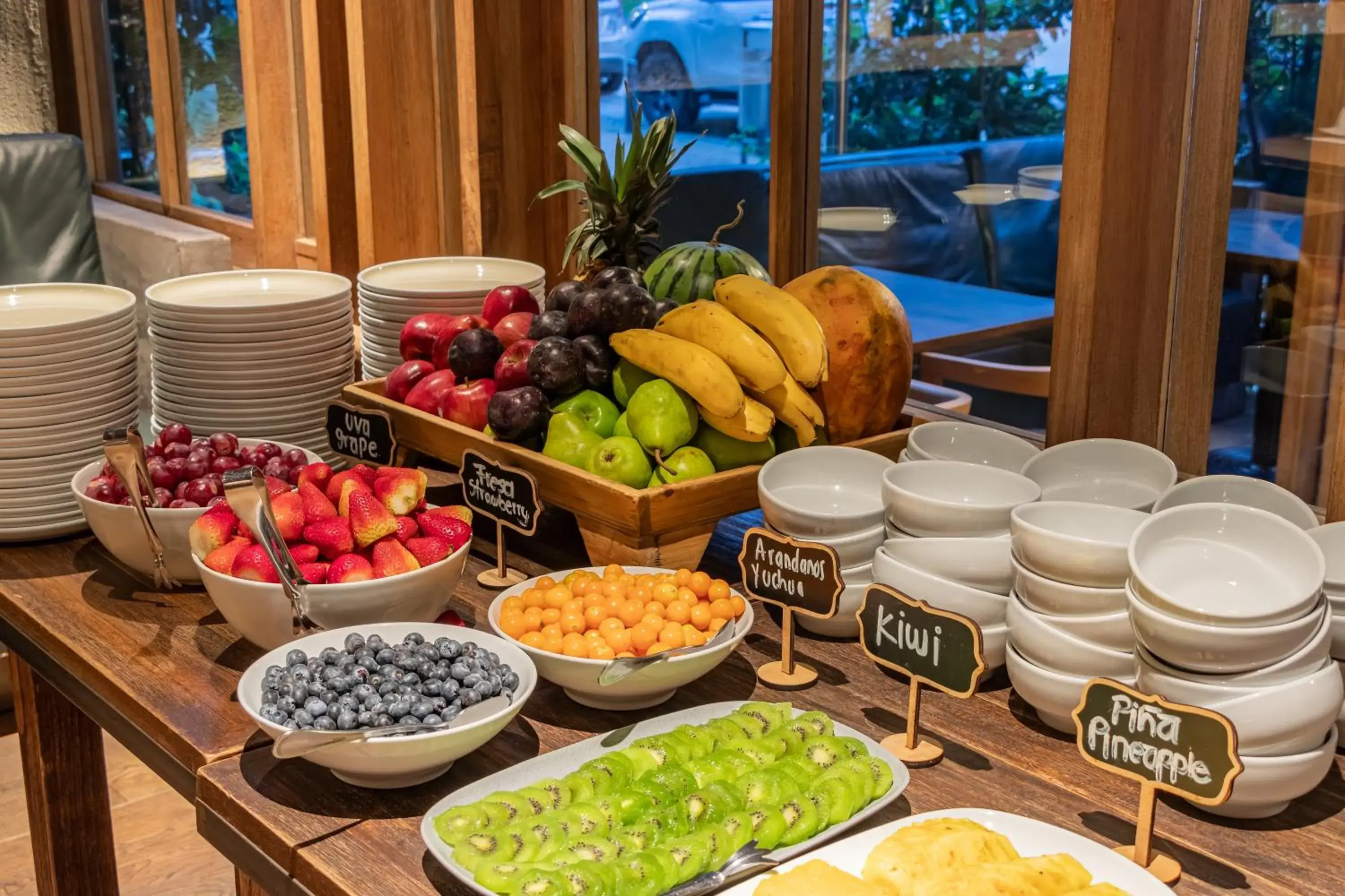 Buffet breakfast in GHL Bioxury Hotel Buffet breakfast in GHL Bioxury Hotel