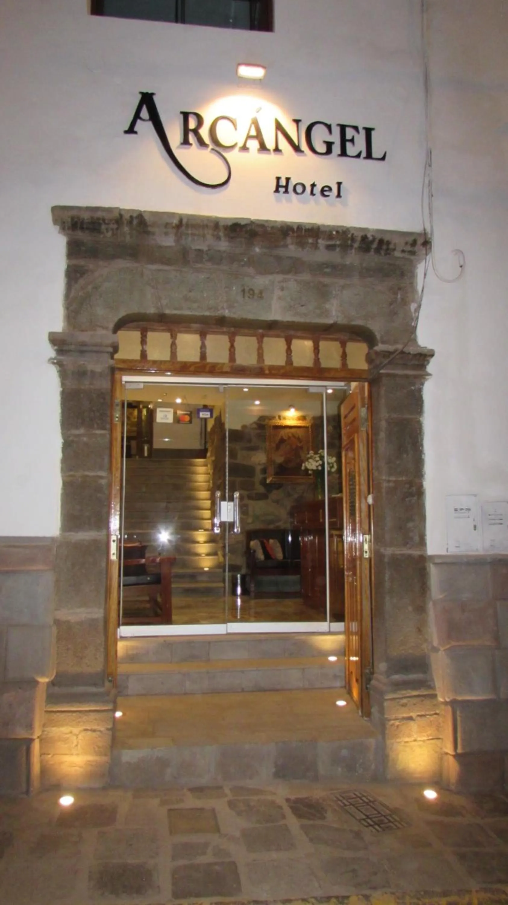 Facade/entrance in Hotel Arcangel
