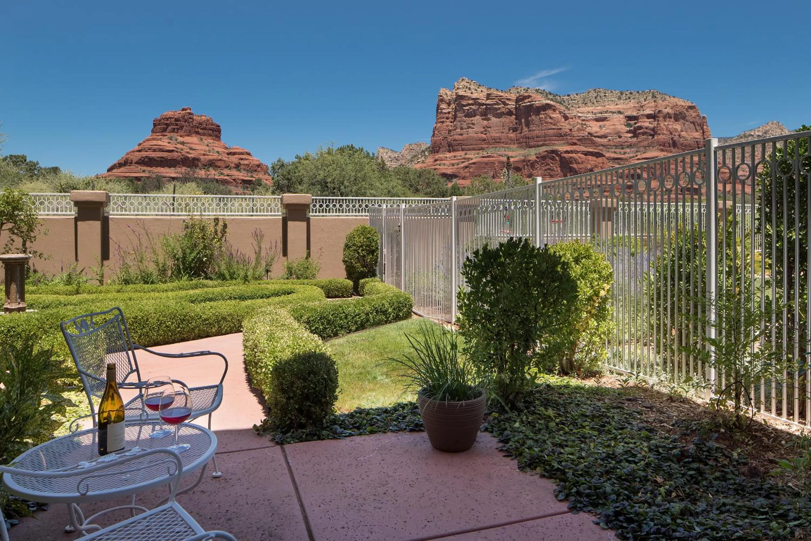Patio in Canyon Villa Bed & Breakfast Inn of Sedona