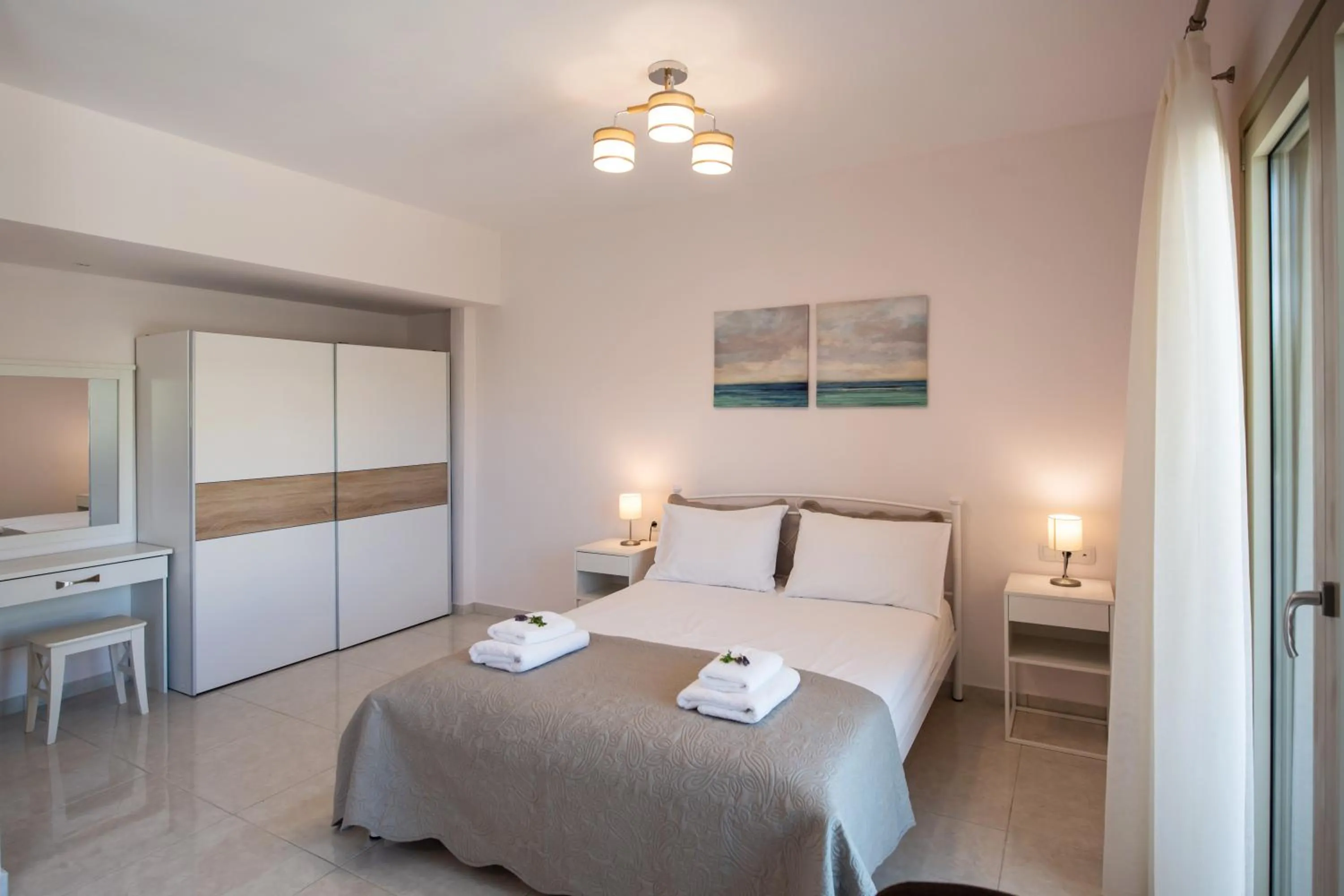 Bed in Bounatsa Studios & Apartments