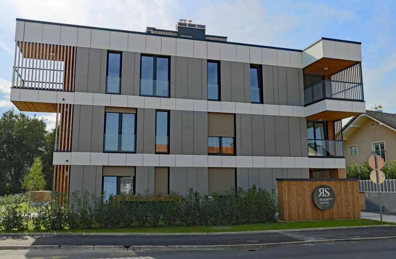 Property building in Regentova Suites Ljubljana