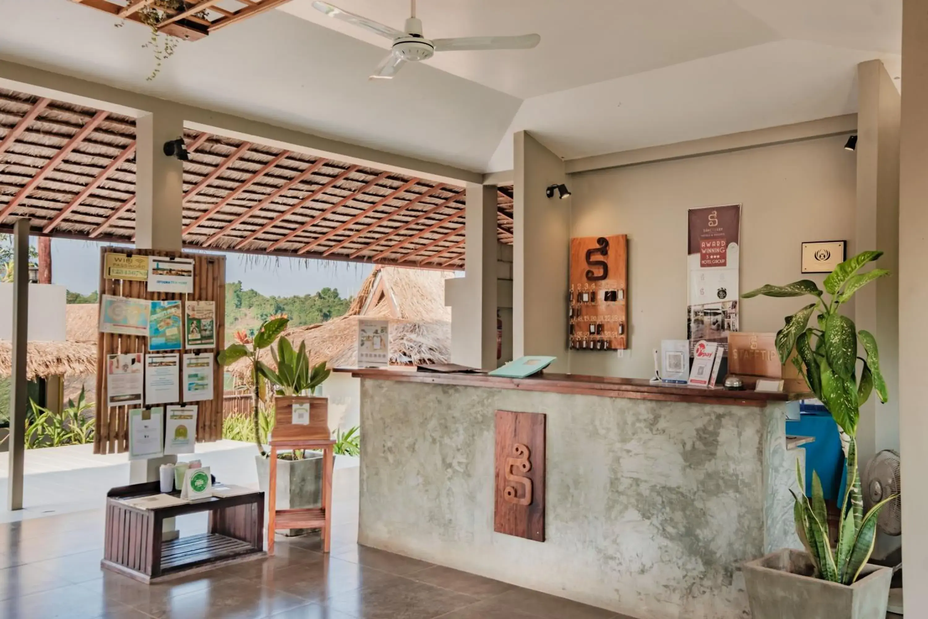 Lobby or reception in The Sanctuary Nam Ngum Beach Resort Lobby or reception in The Sanctuary Nam Ngum Beach Resort