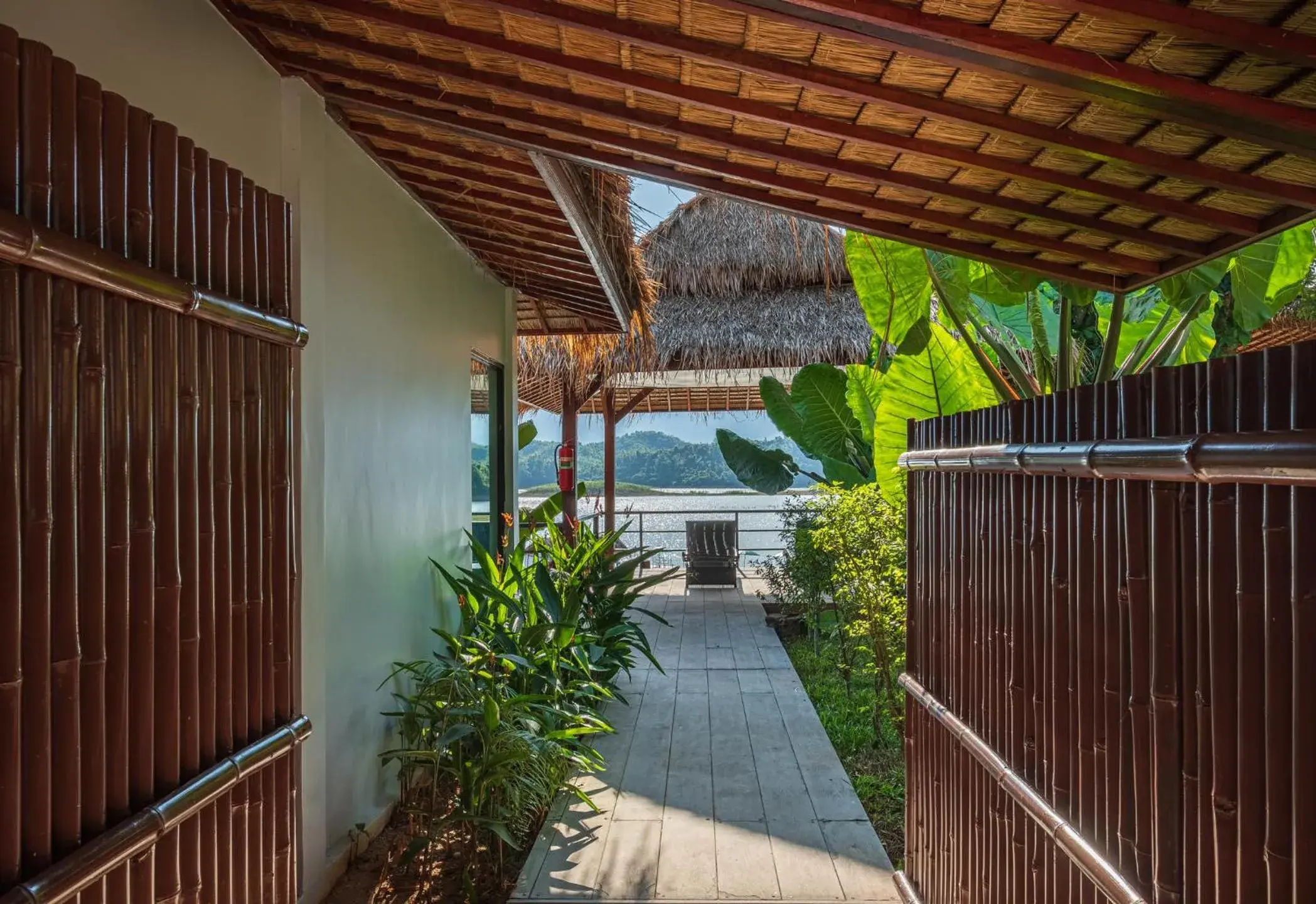 Property building in The Sanctuary Nam Ngum Beach Resort Property building in The Sanctuary Nam Ngum Beach Resort