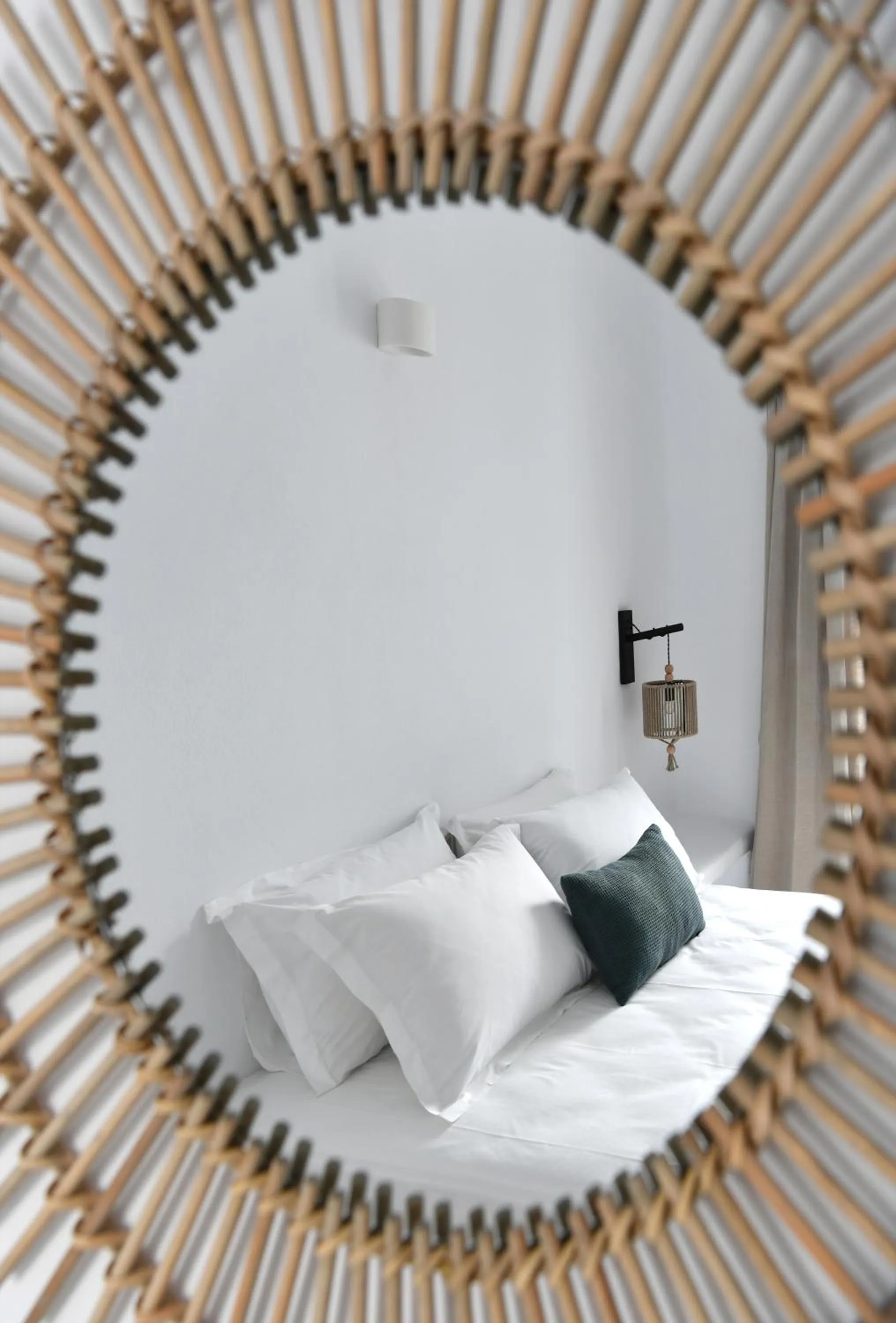 Bedroom, Bed in White Blossom