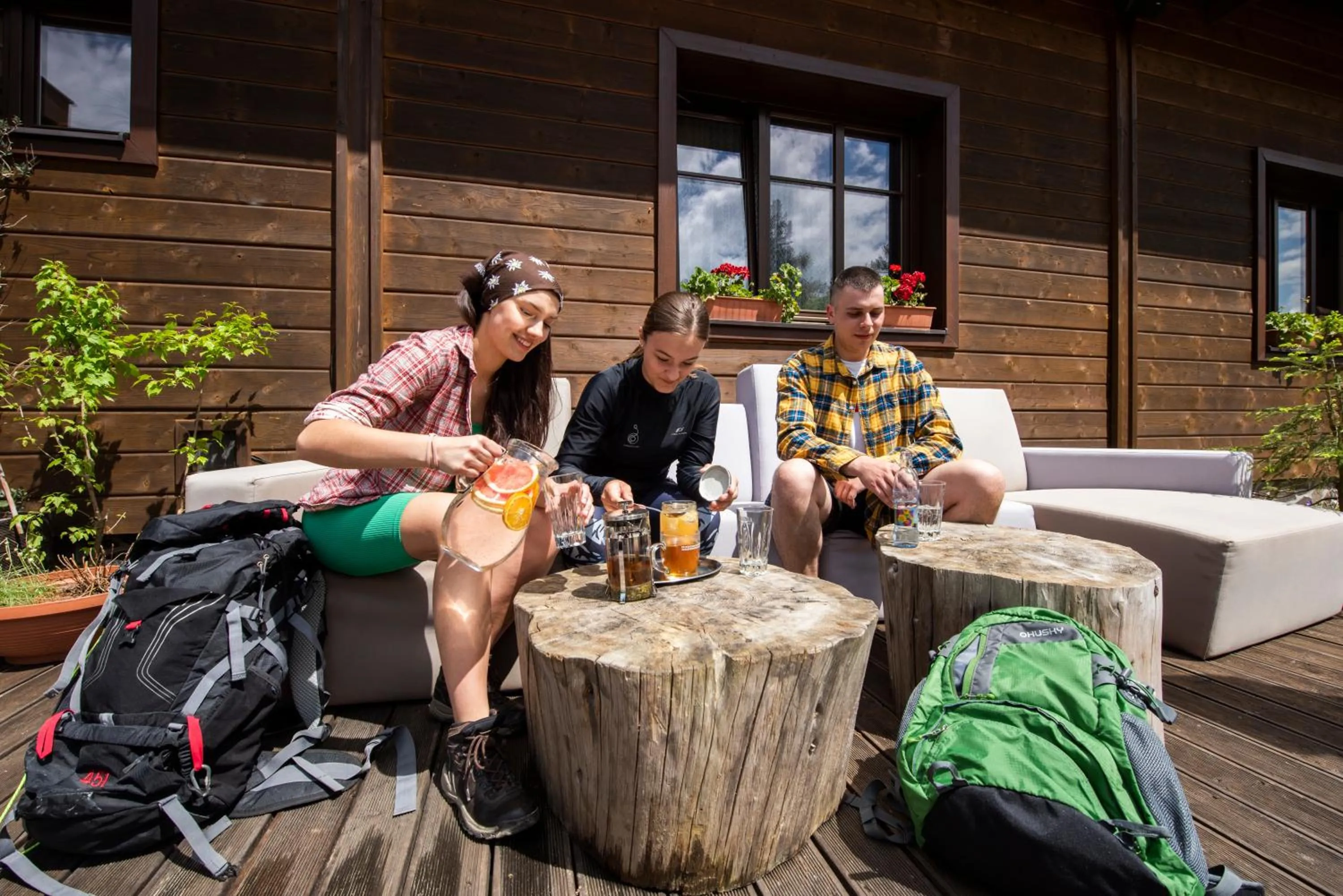 Balcony/Terrace in Penzion Sileo