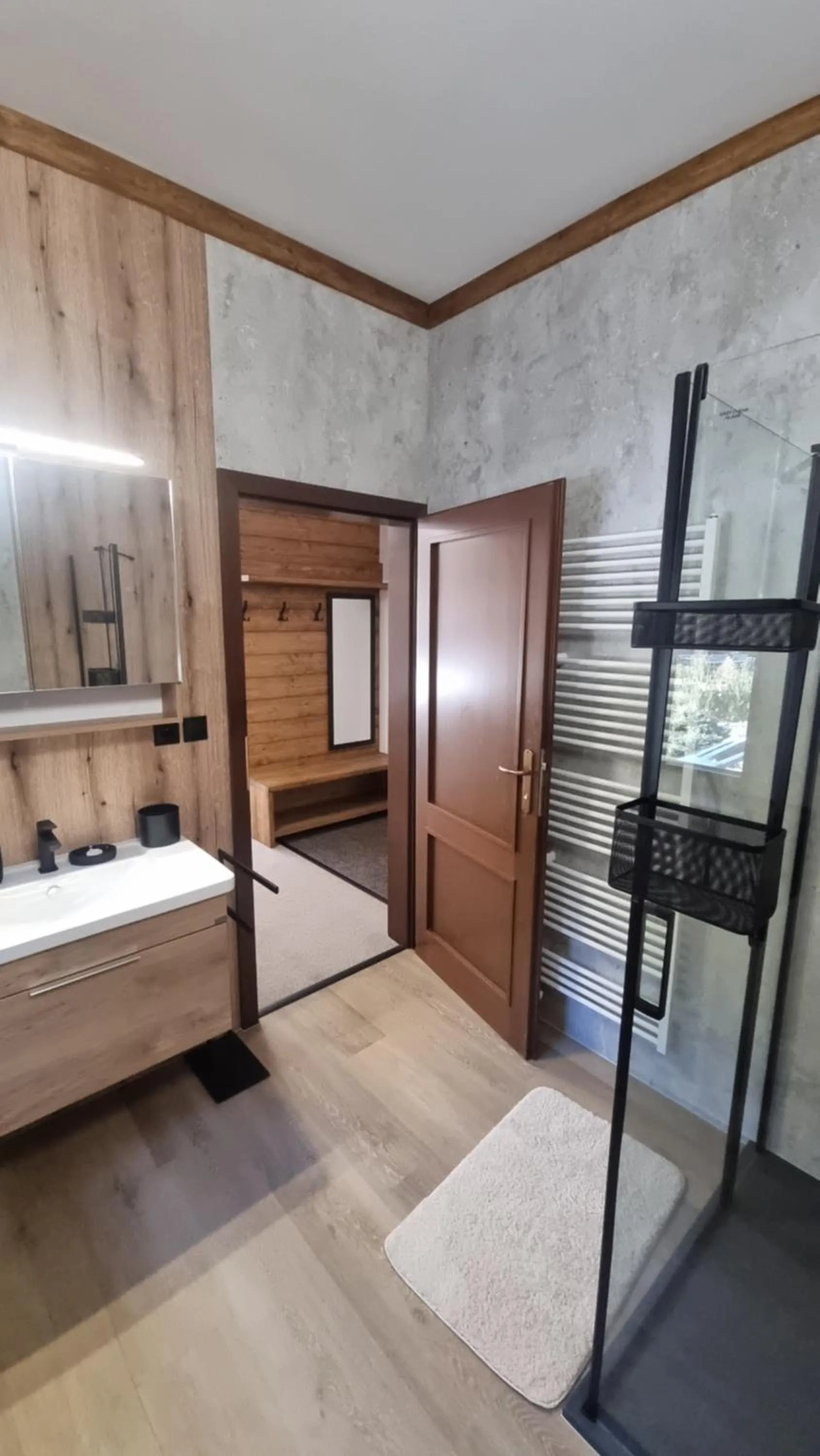 Bathroom, Bed in Penzion Sileo
