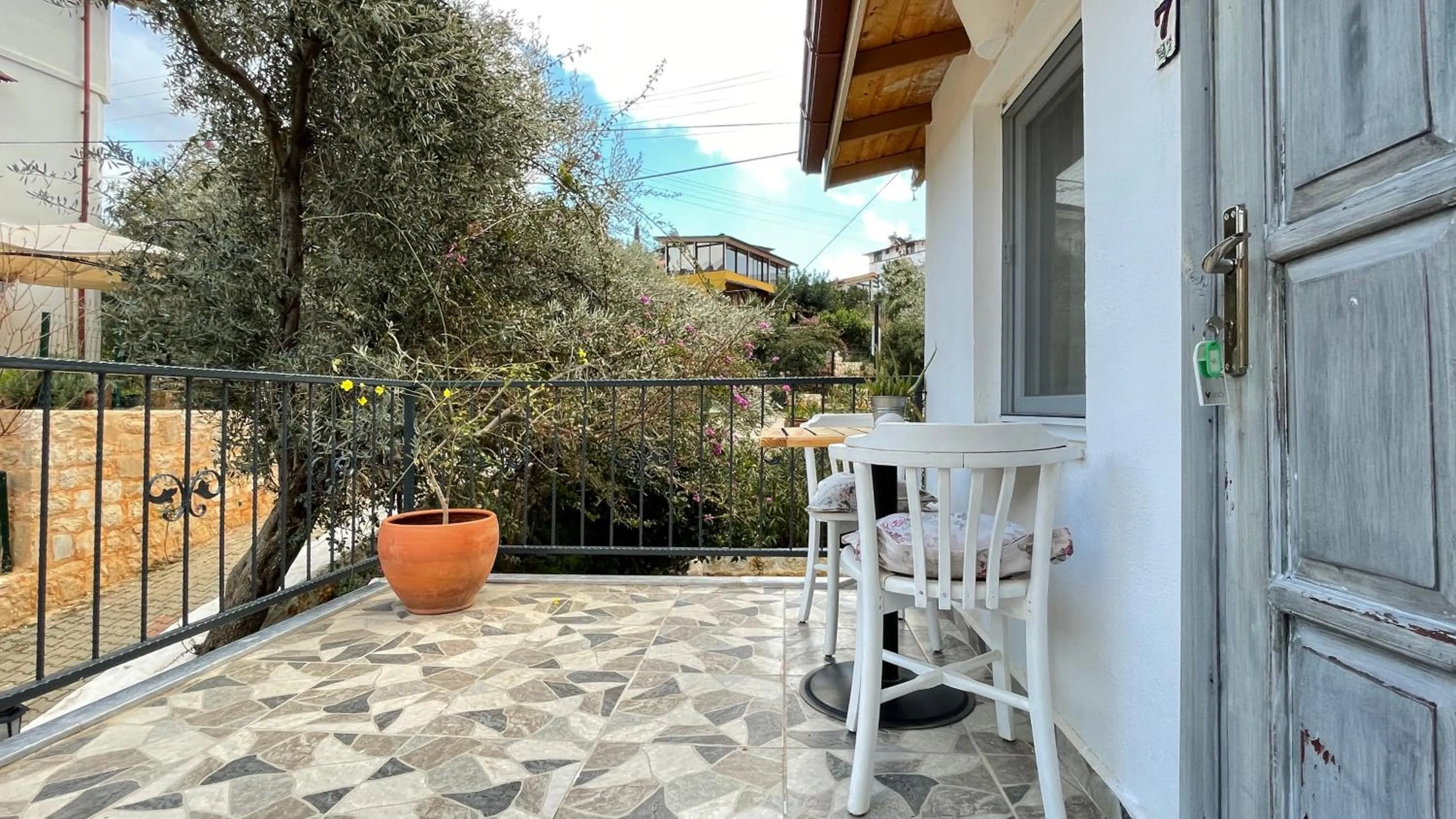 Balcony/Terrace in Kaktus Beach Apart