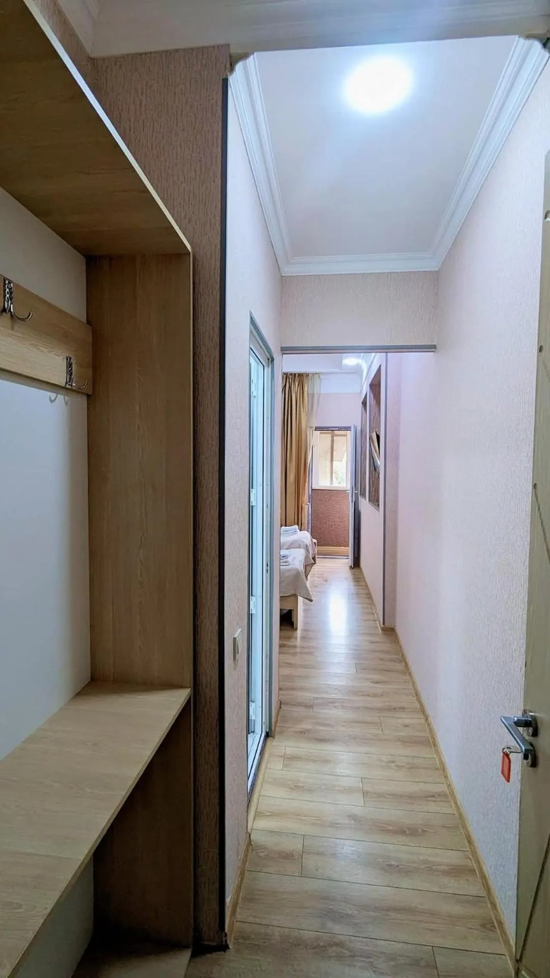 wardrobe, Bed in Dkd-bridge Hotel