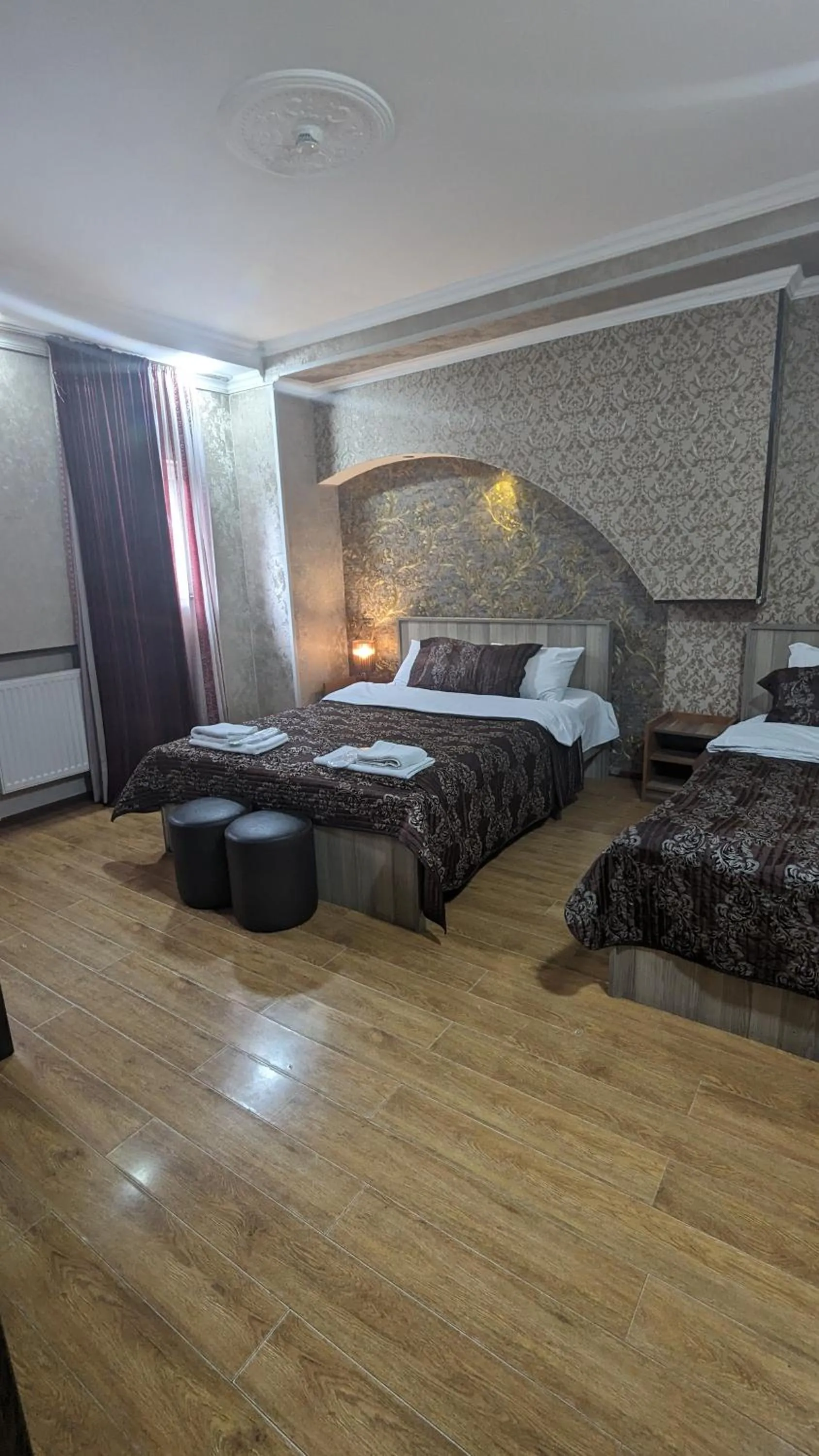 Bathroom, Bed in Dkd-bridge Hotel