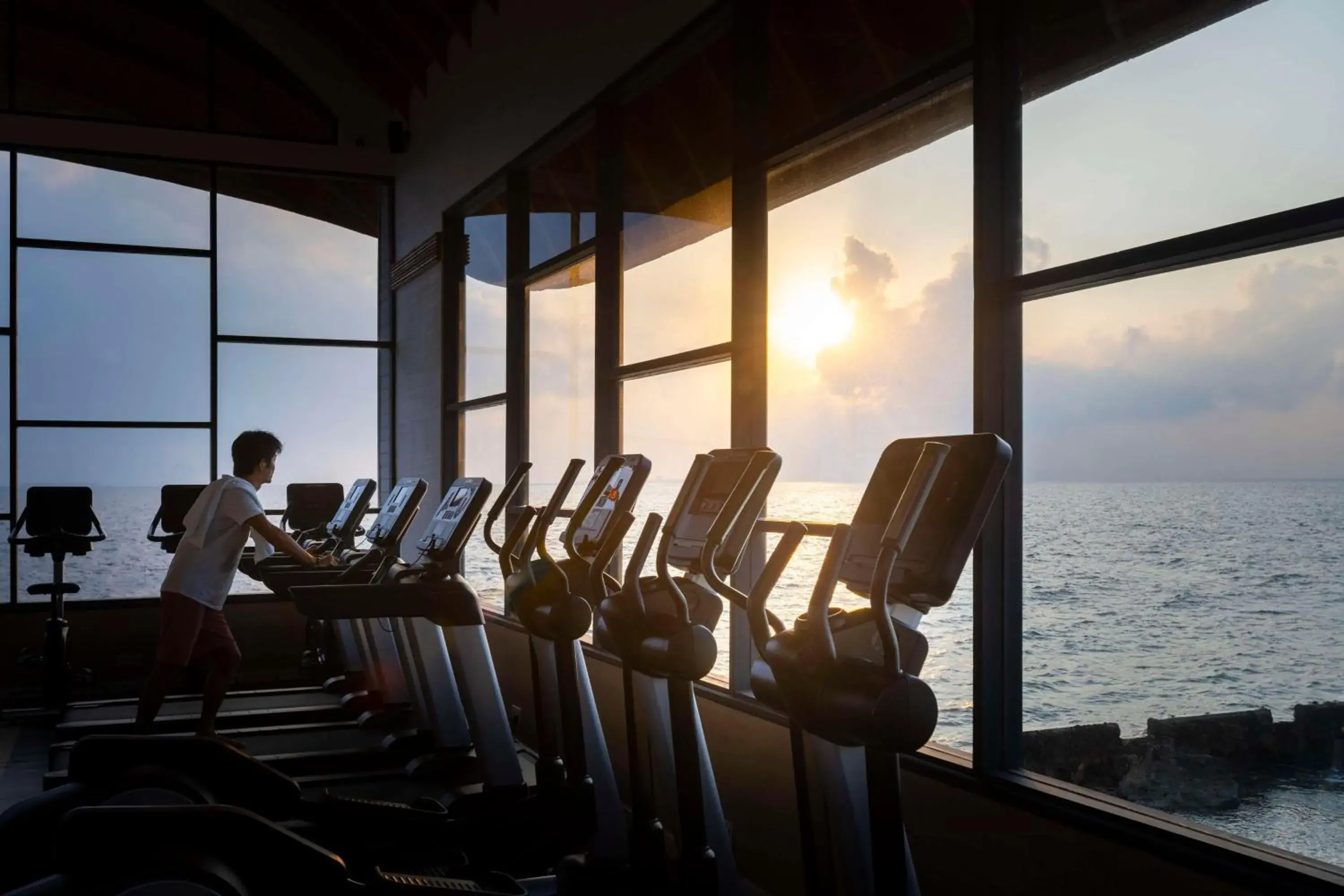 Fitness centre/facilities in OUTRIGGER Maldives Maafushivaru Resort - 25 percent discount on transfers for min 4 nights stay and more, valid for reservations between 01 July till 22 Dec 2025 Fitness centre/facilities in OUTRIGGER Maldives Maafushivaru Resort - 25 percent discount on transfers for min 4 nights stay and more, valid for reservations between 01 July till 22 Dec 2025