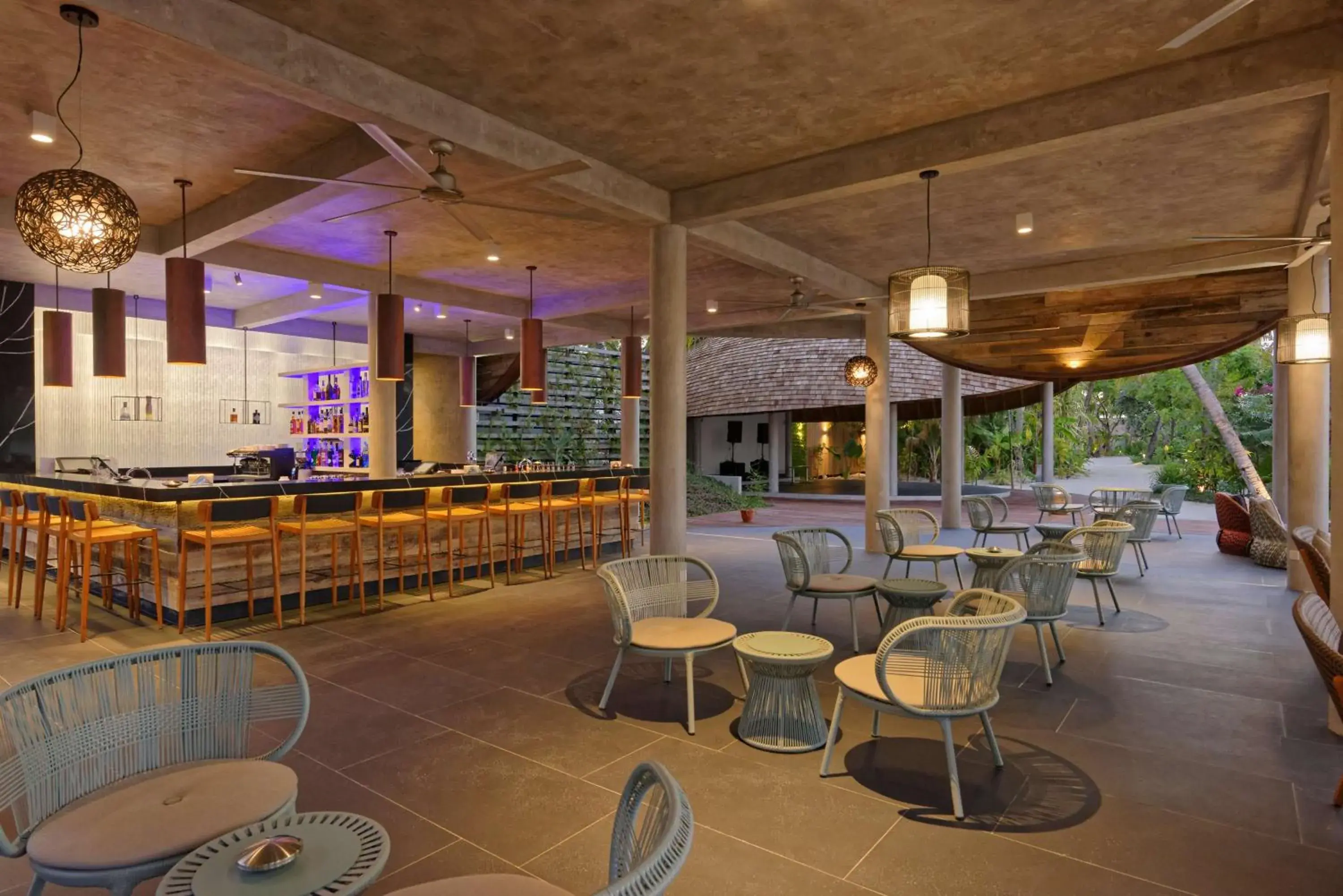 Lounge or bar in OUTRIGGER Maldives Maafushivaru Resort - 25 percent discount on transfers for min 4 nights stay and more, valid for reservations between 01 July till 22 Dec 2025 Lounge or bar in OUTRIGGER Maldives Maafushivaru Resort - 25 percent discount on transfers for min 4 nights stay and more, valid for reservations between 01 July till 22 Dec 2025