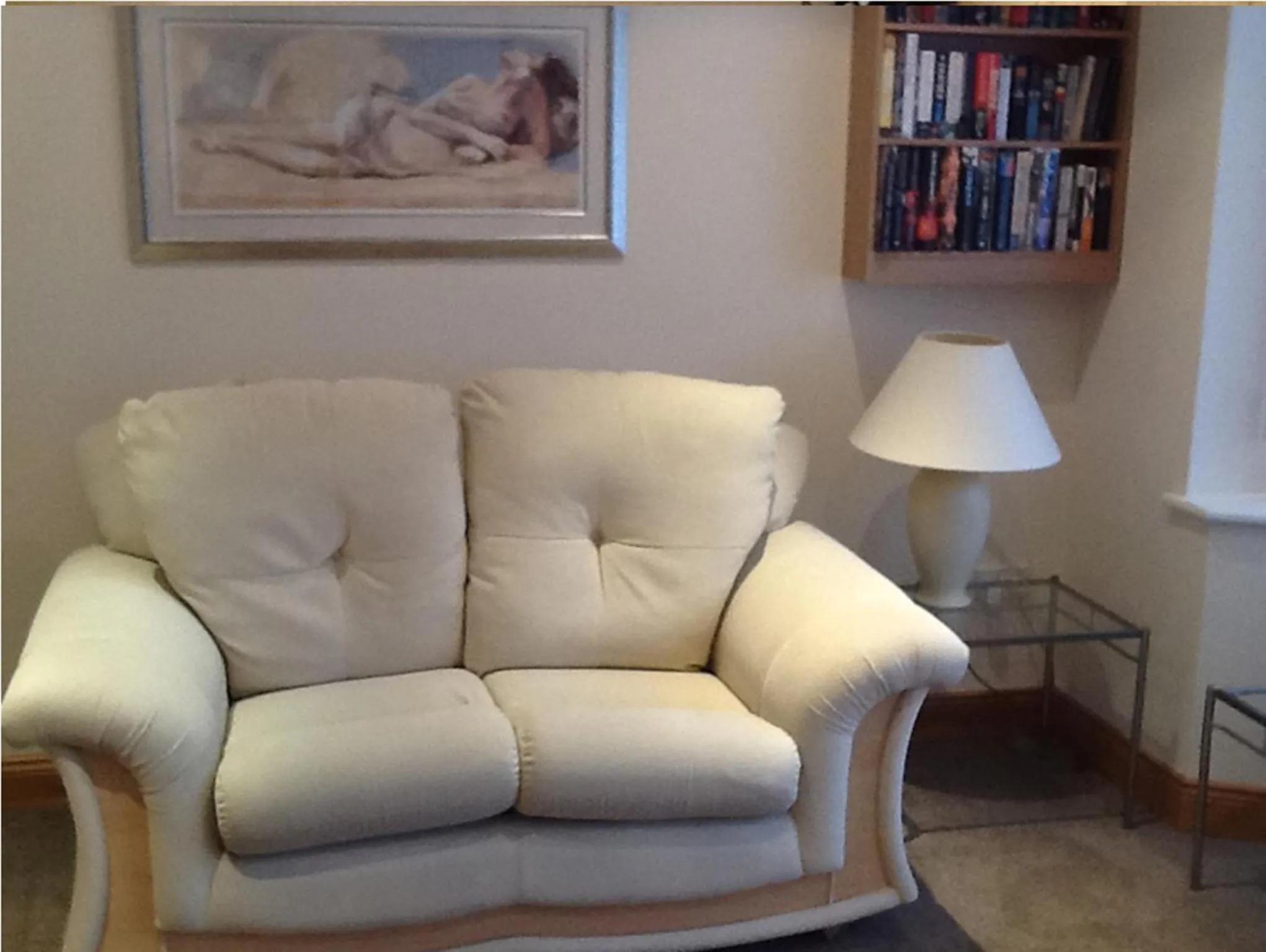 Seating area in Holly Lodge