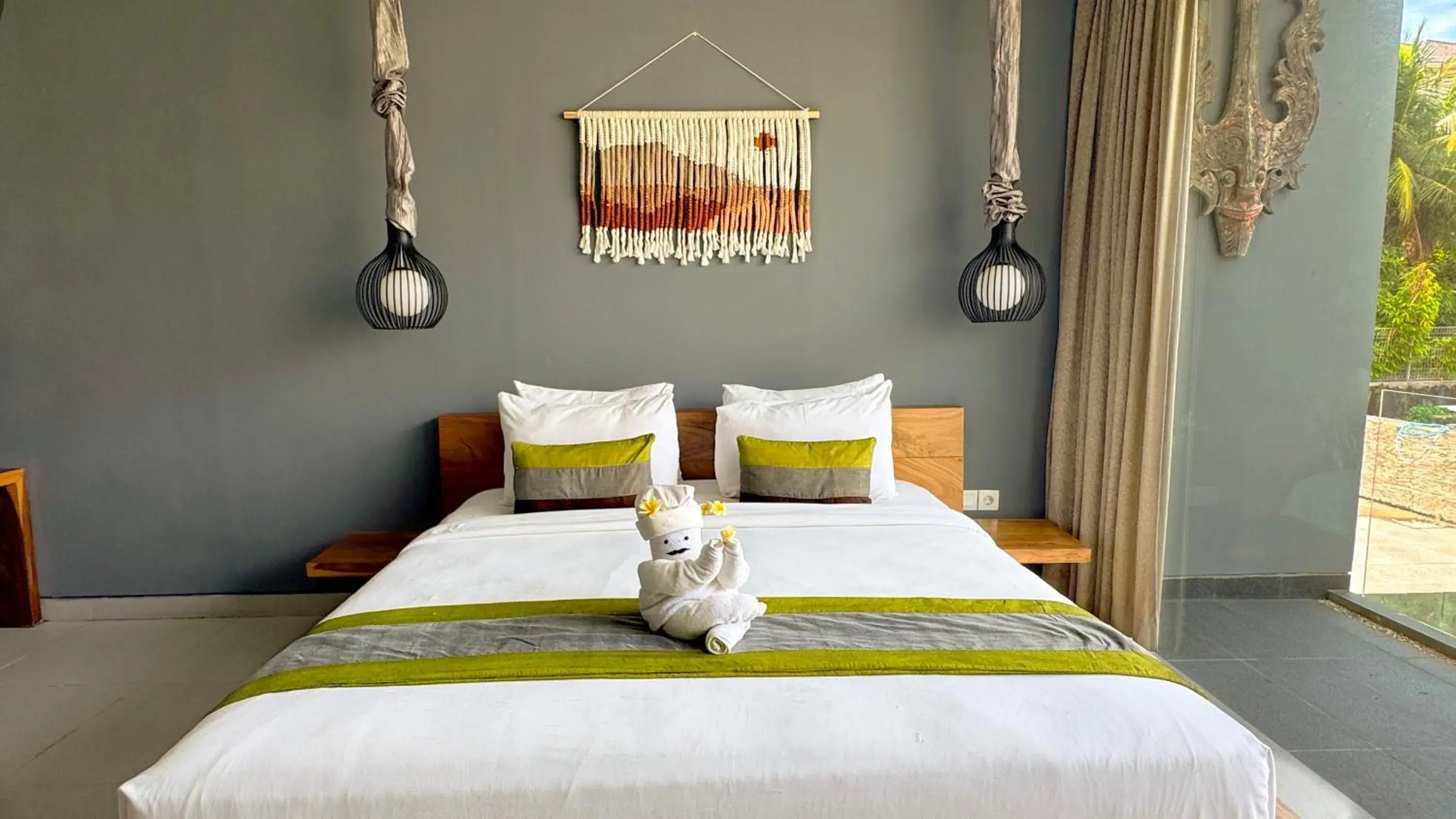 Bedroom, Bed in Sandhya Villa Canggu Echo Beach Bedroom, Bed in Sandhya Villa Canggu Echo Beach