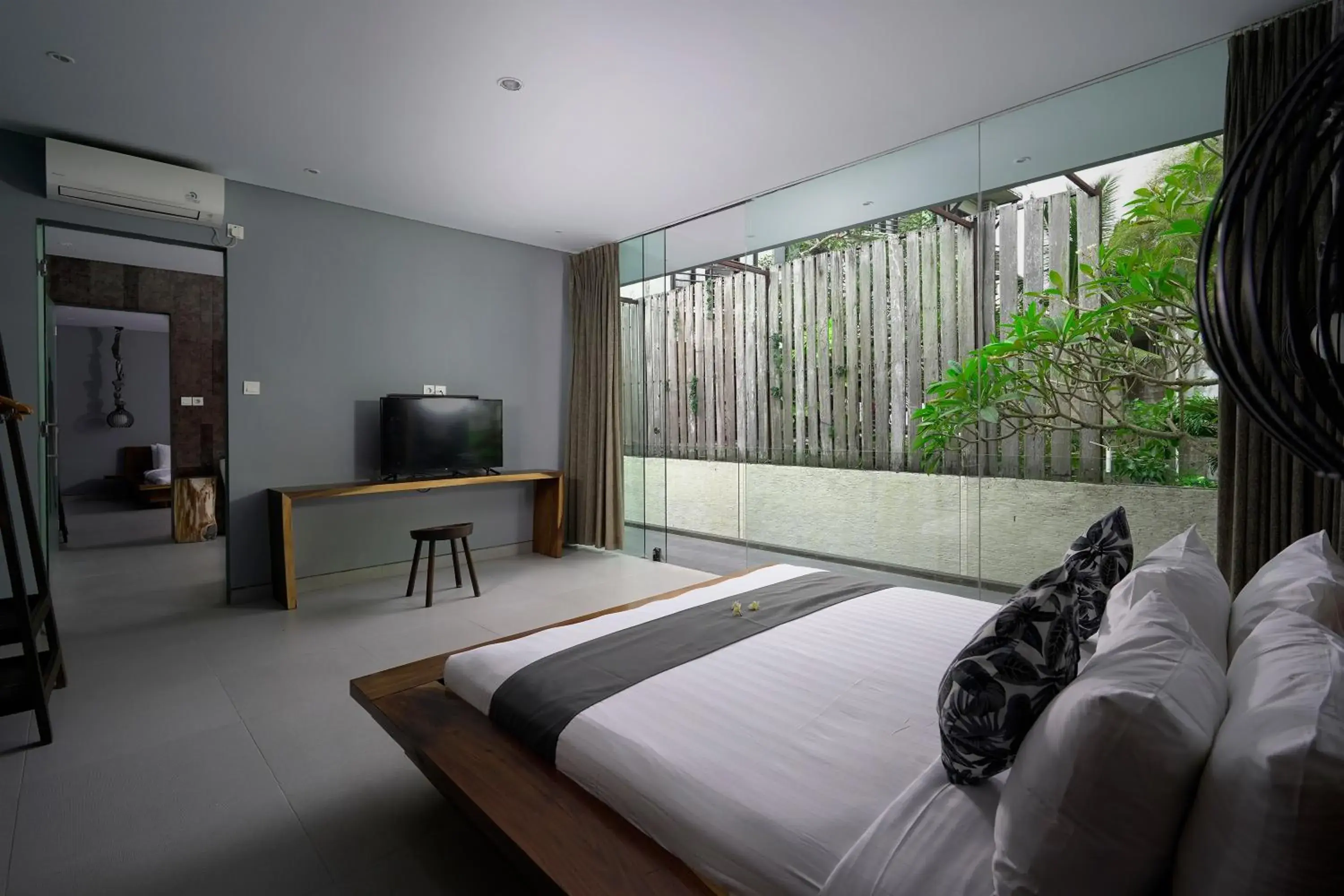 Bed in Sandhya Villa Canggu Echo Beach Bed in Sandhya Villa Canggu Echo Beach