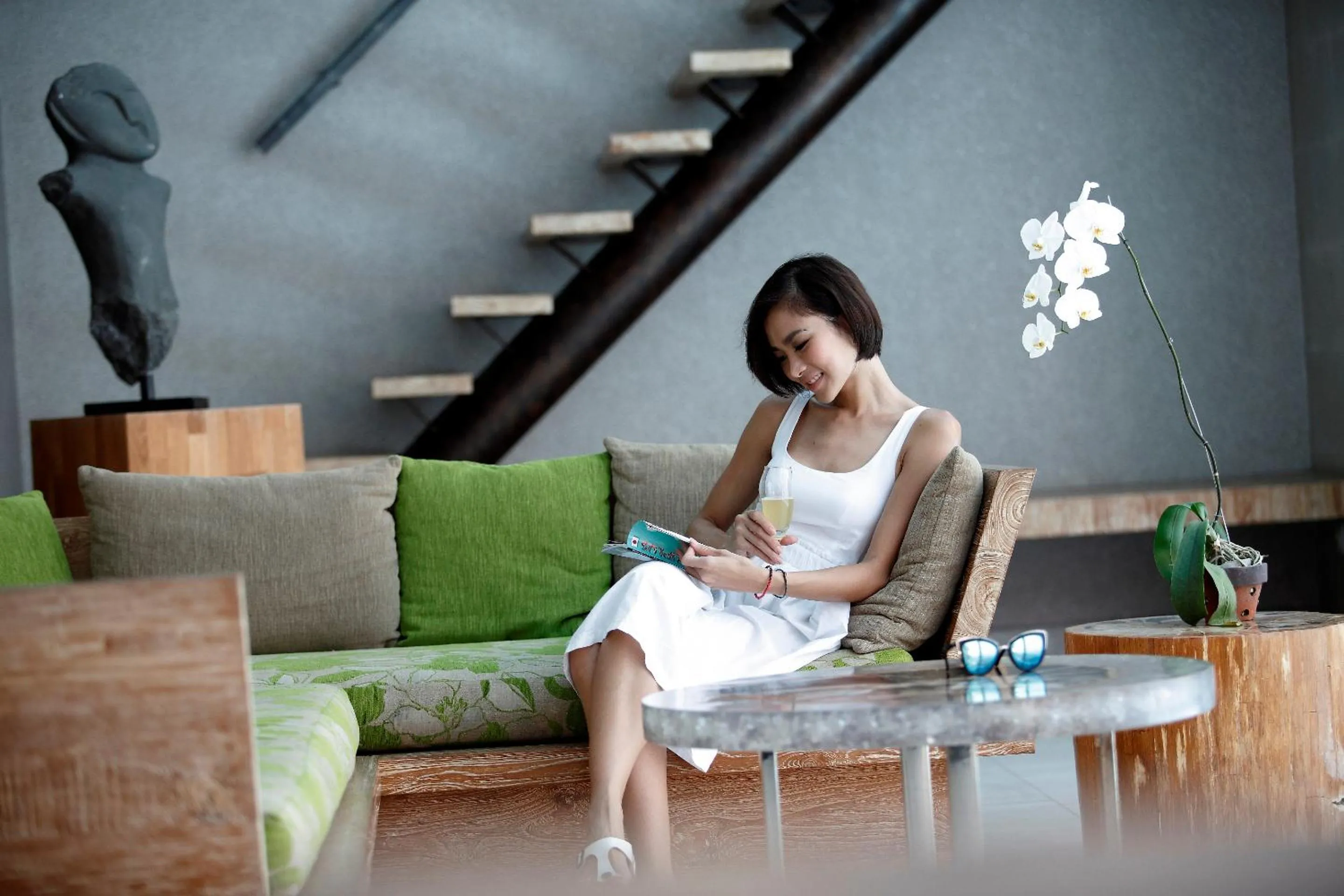 Living room in Sandhya Villa Canggu Echo Beach