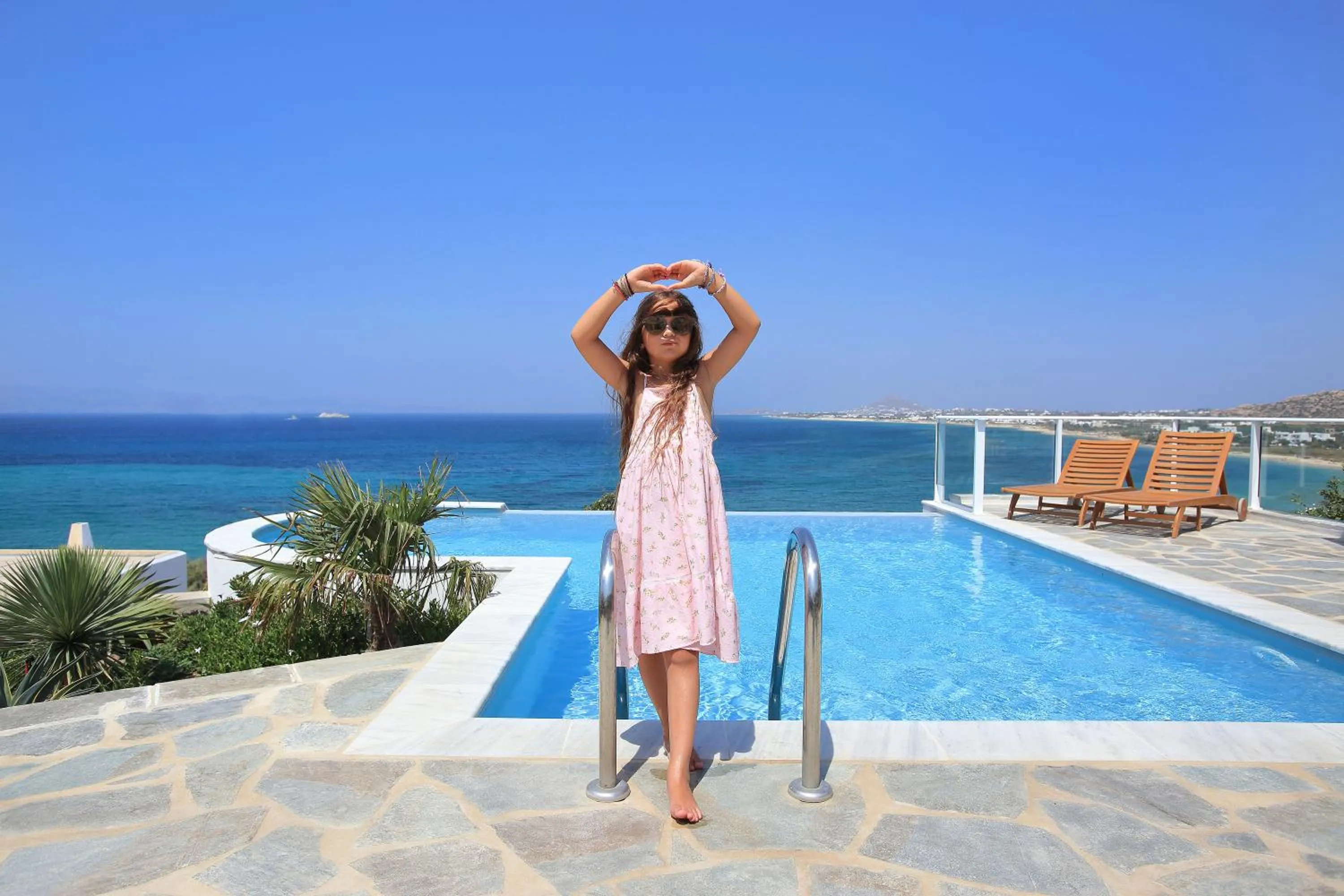 Decorative detail in Villa Paradise in Naxos