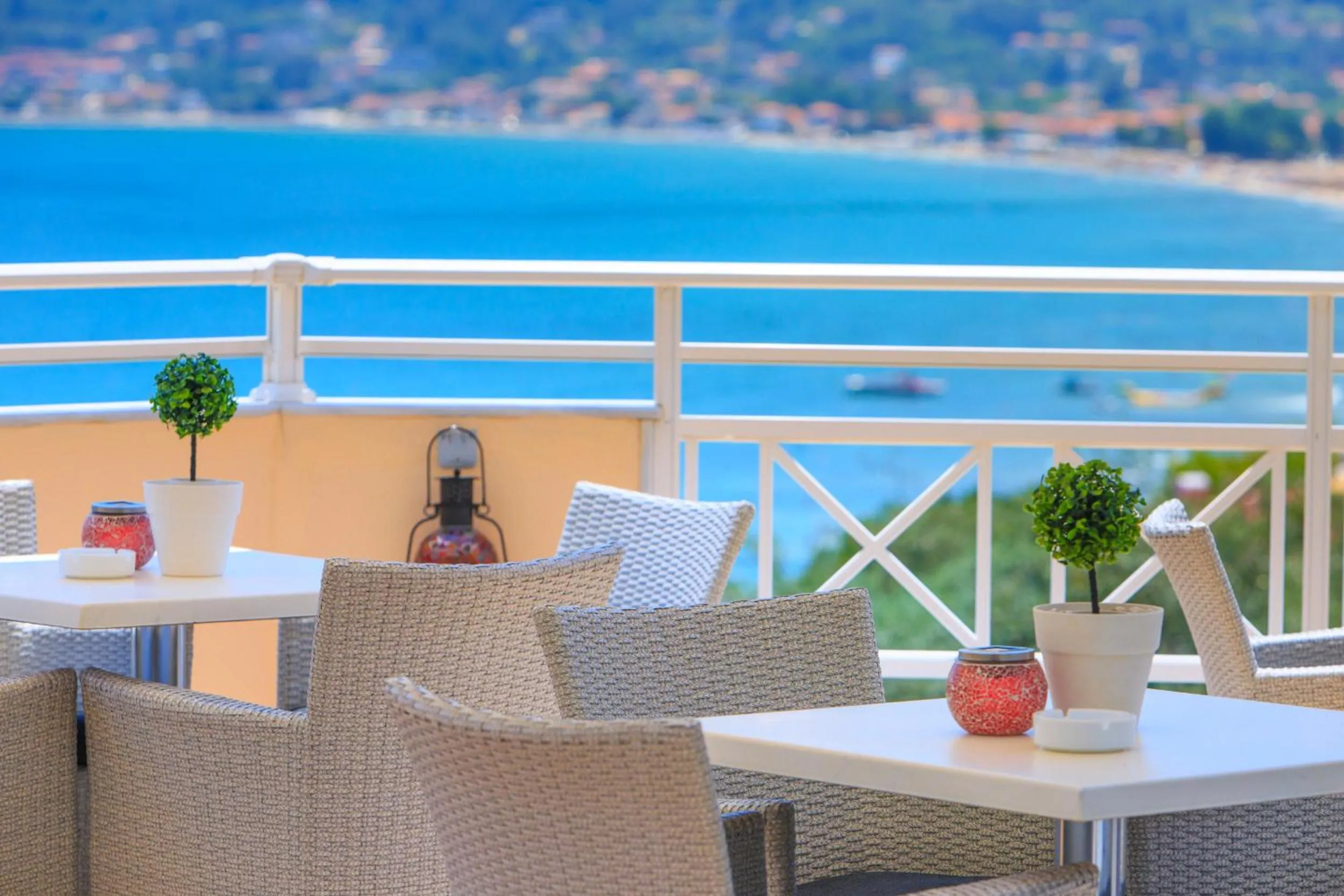 Patio in Sunny Hotel Thassos
