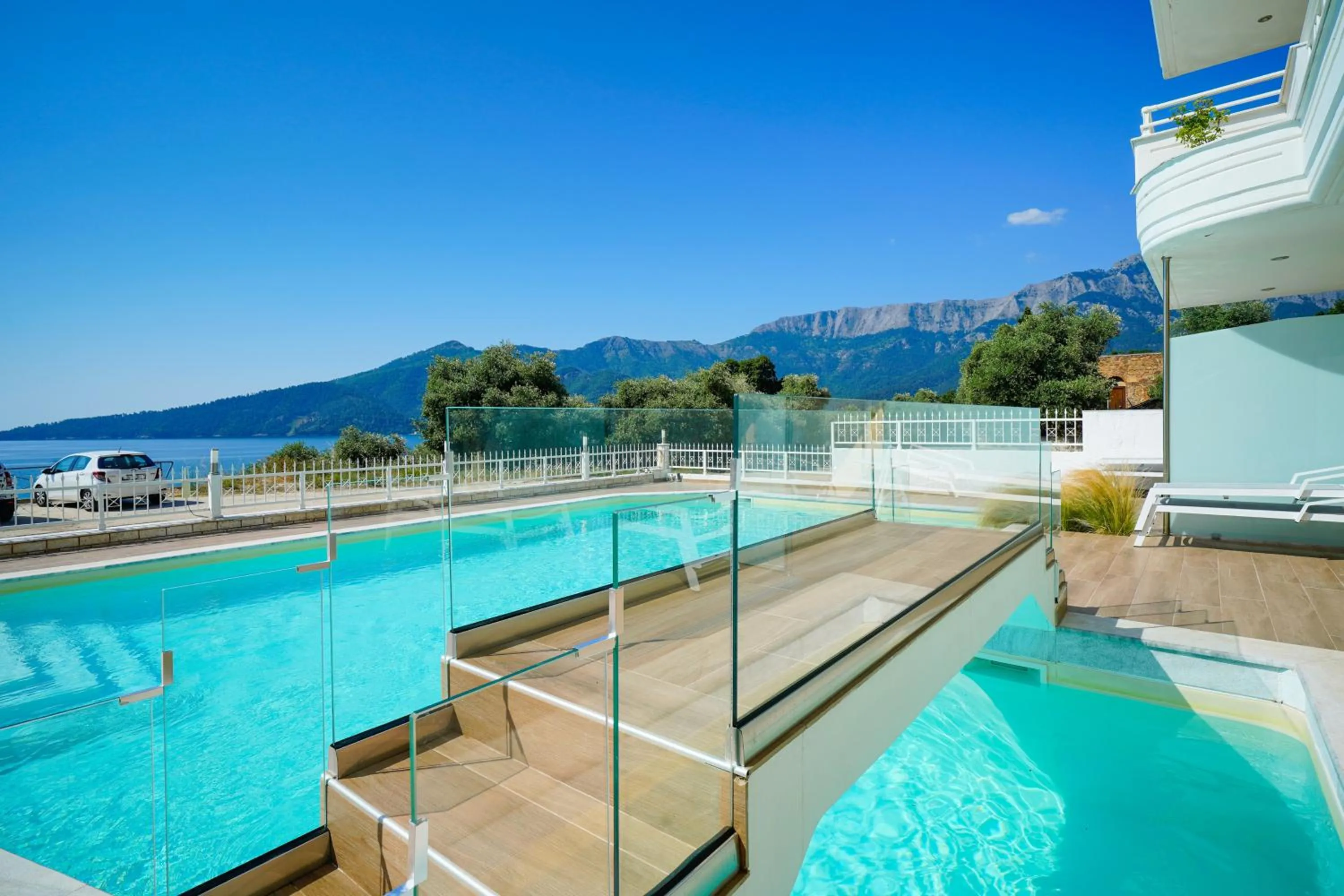 Pool view in Sunny Hotel Thassos