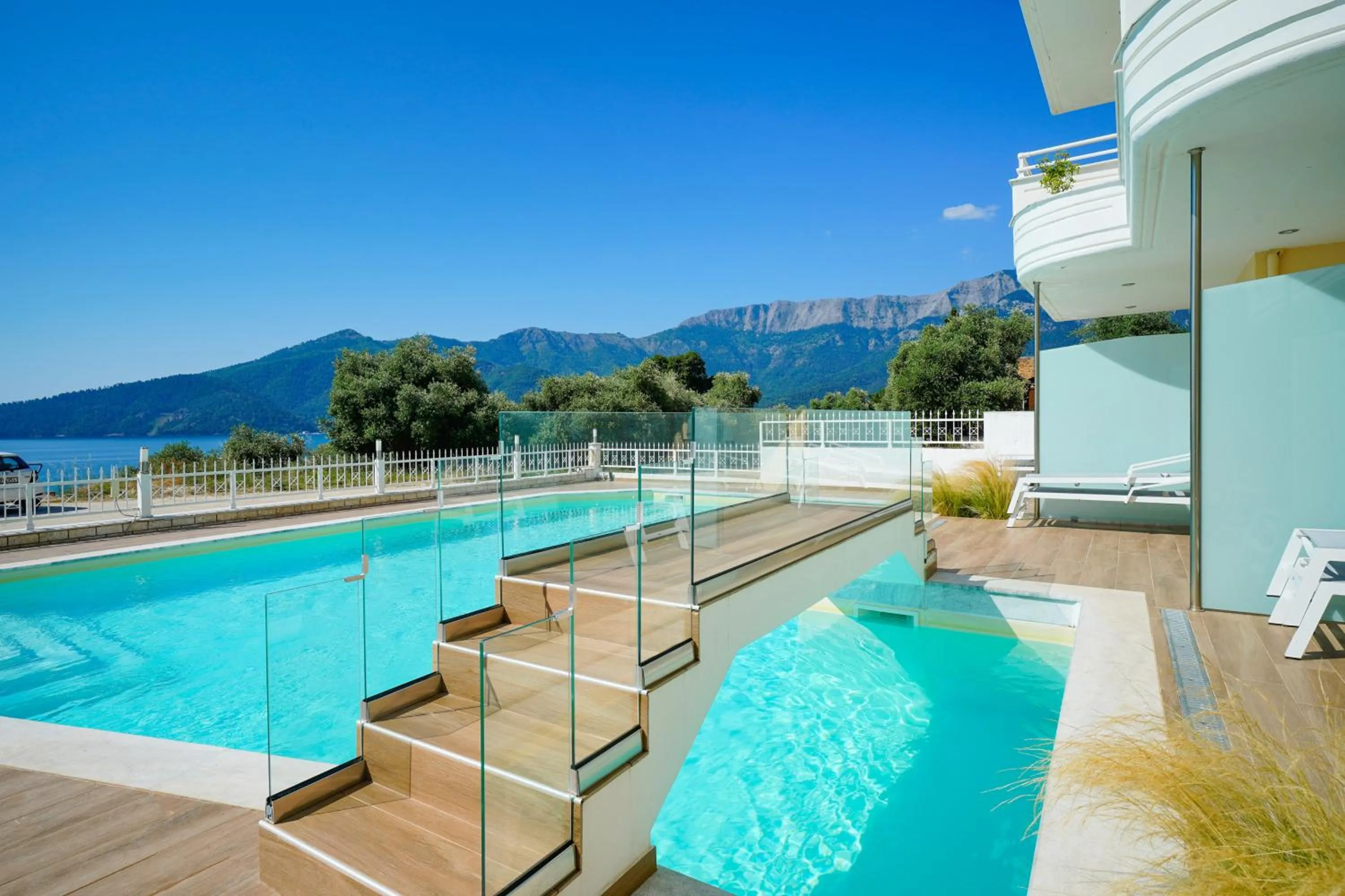 Pool view in Sunny Hotel Thassos