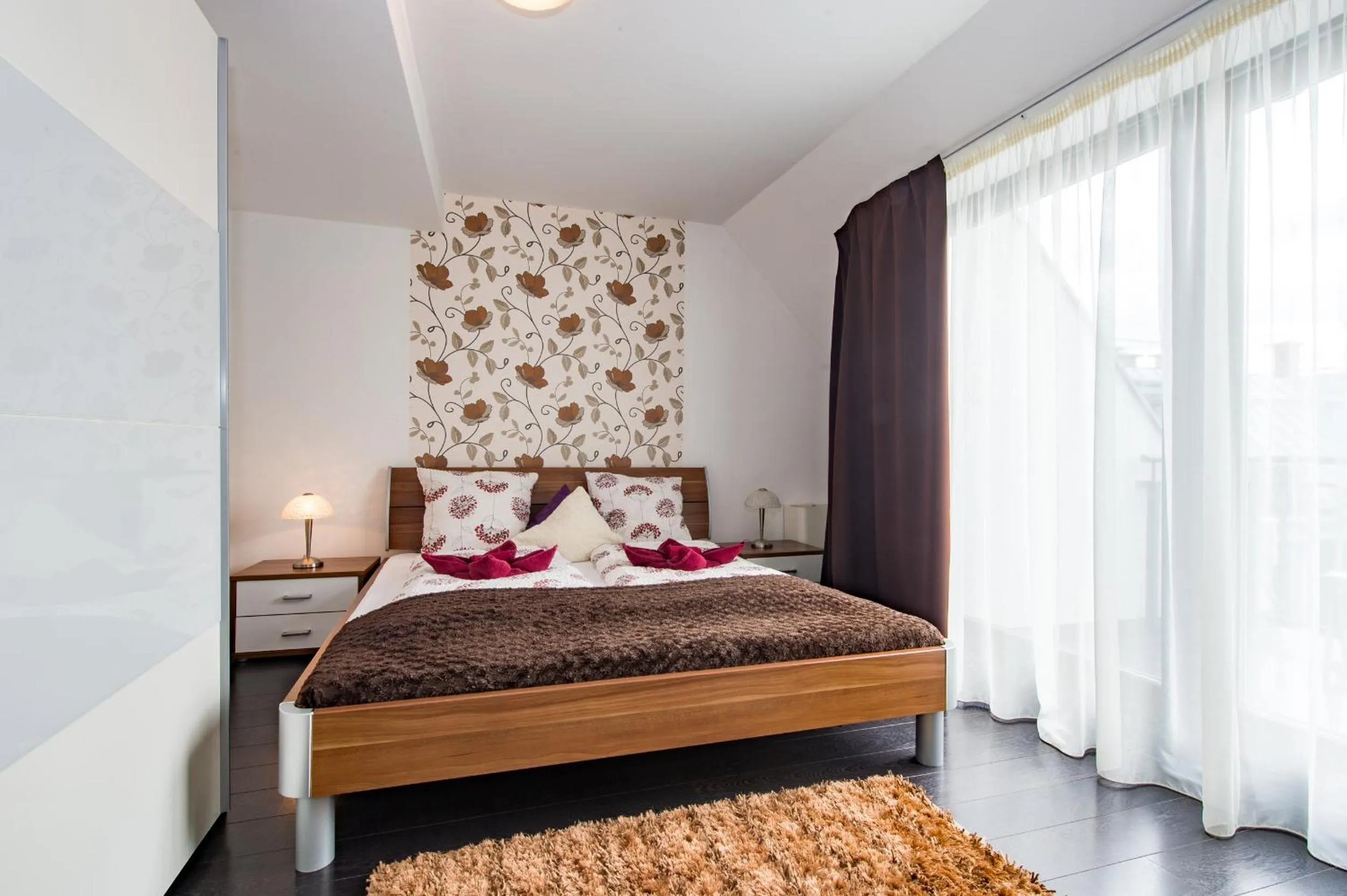 Bedroom, Bed in Budapest Center Residence