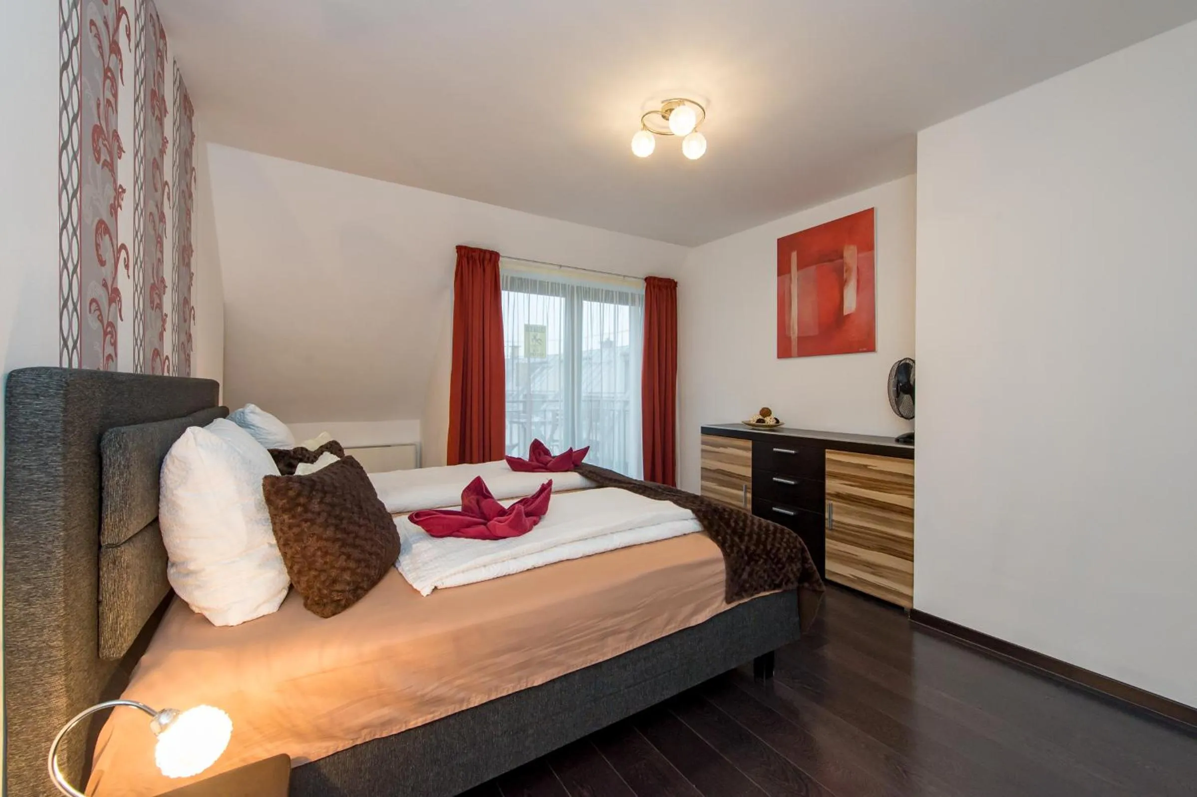 Bedroom, Bed in Budapest Center Residence