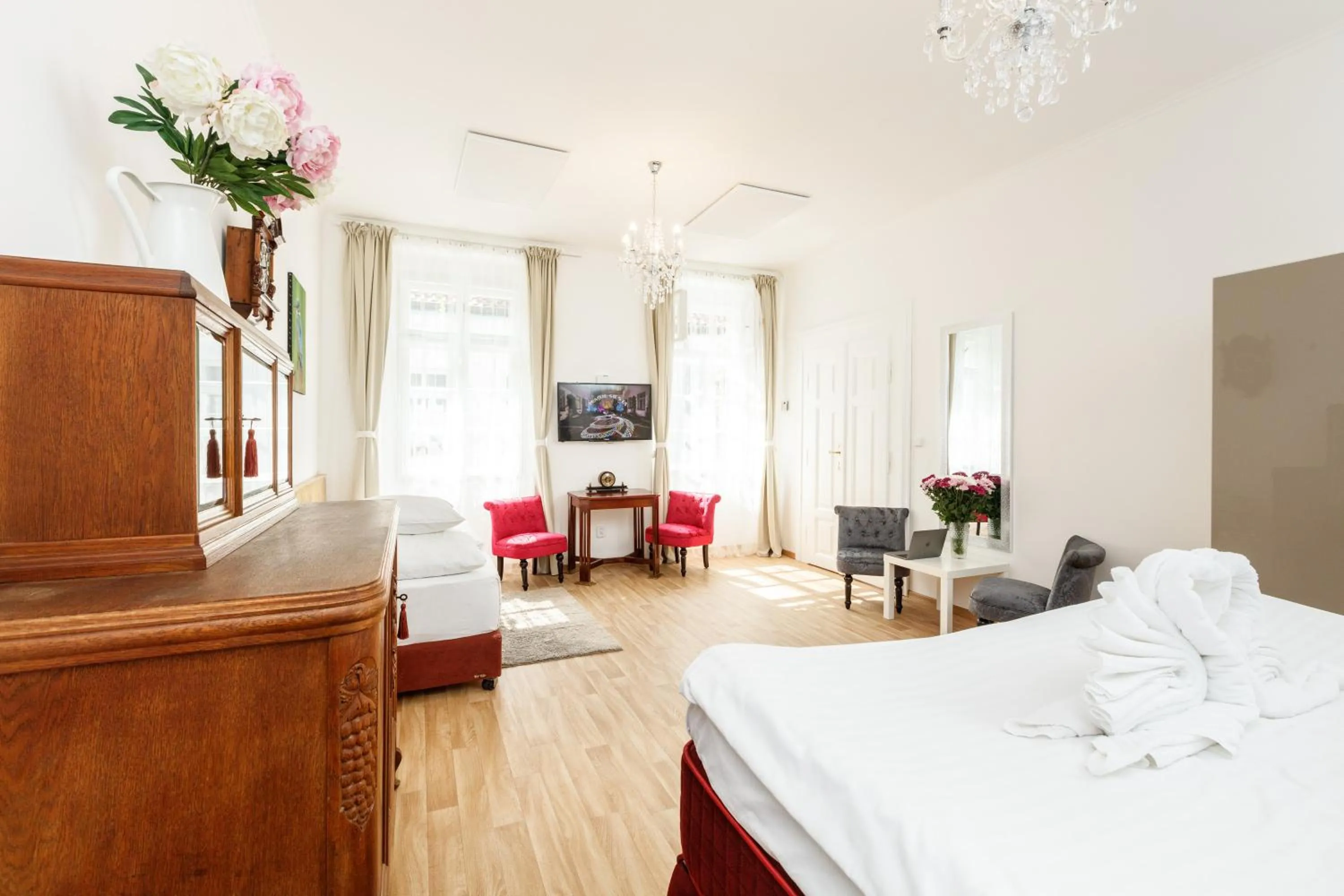 Photo of the whole room, Bed in Prague Siesta Apartments