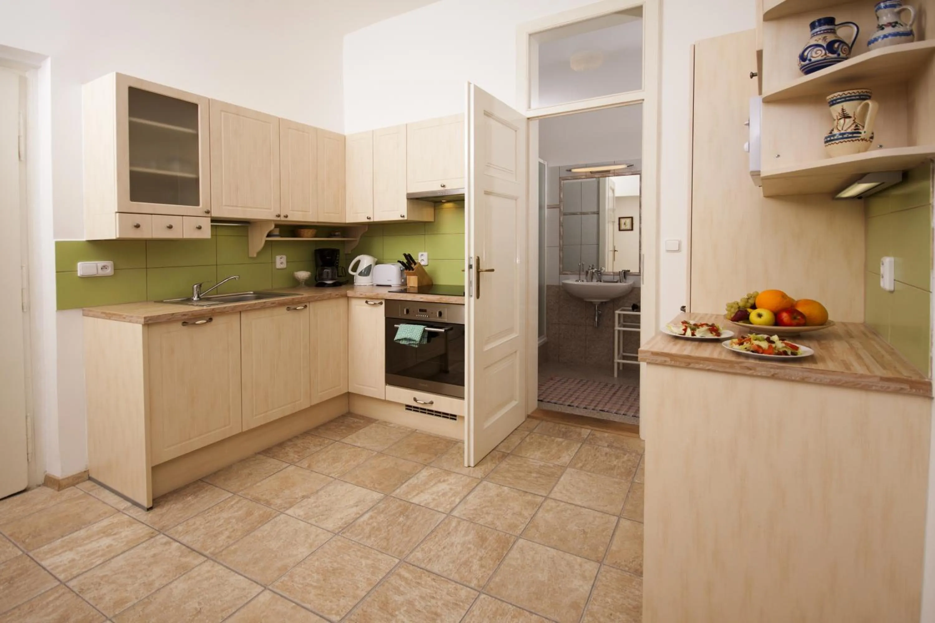 Kitchen or kitchenette in Prague Siesta Apartments