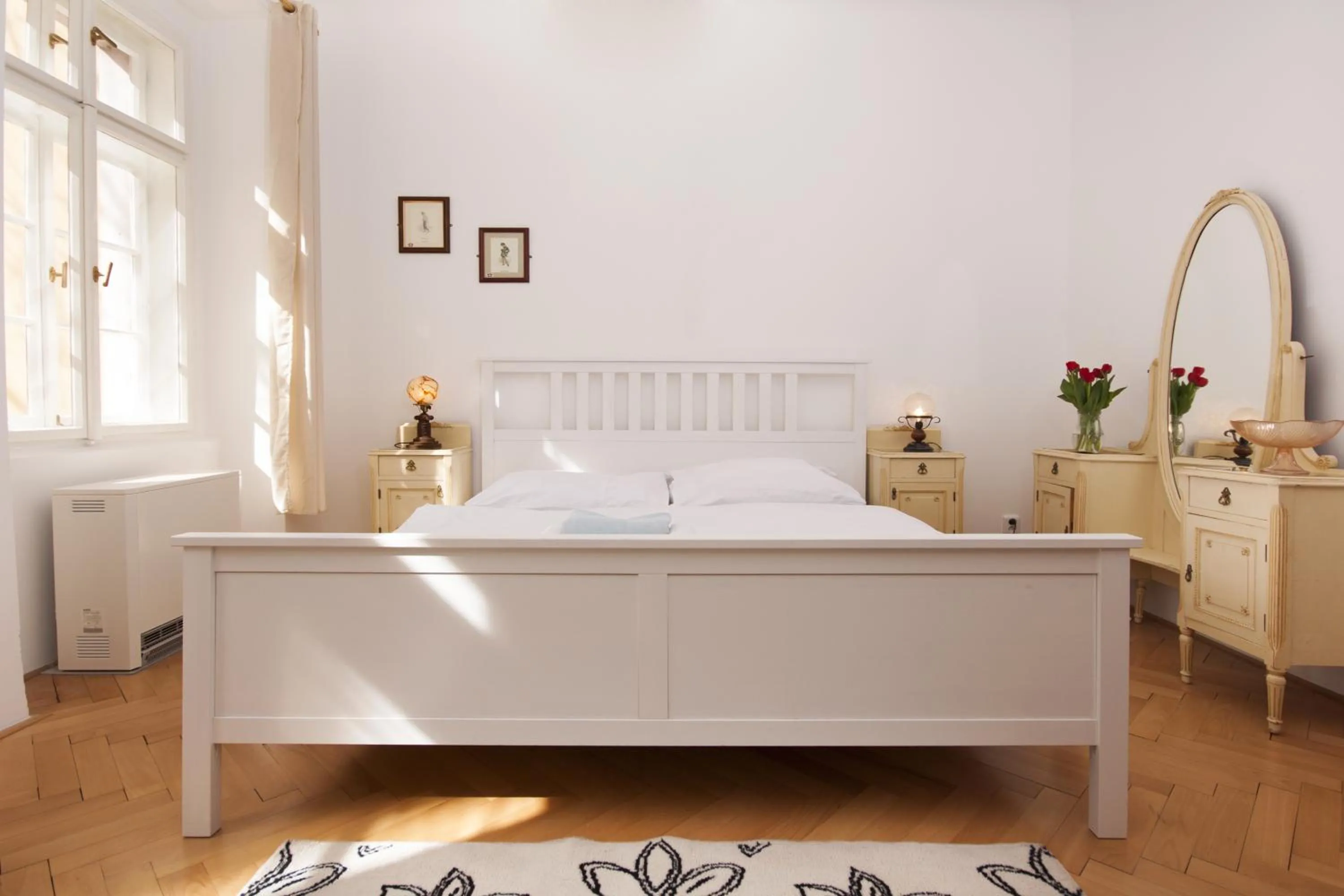 Bed in Prague Siesta Apartments