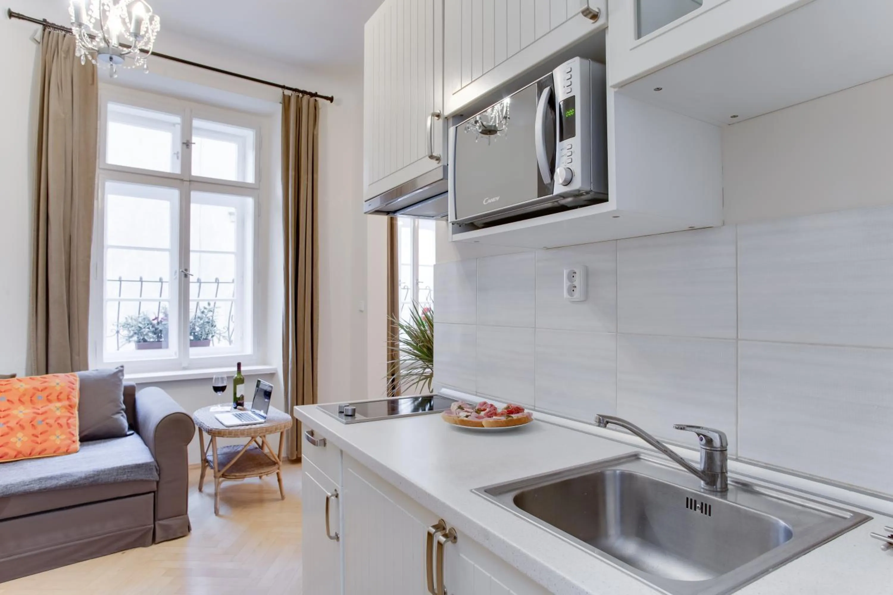 Kitchen or kitchenette in Prague Siesta Apartments