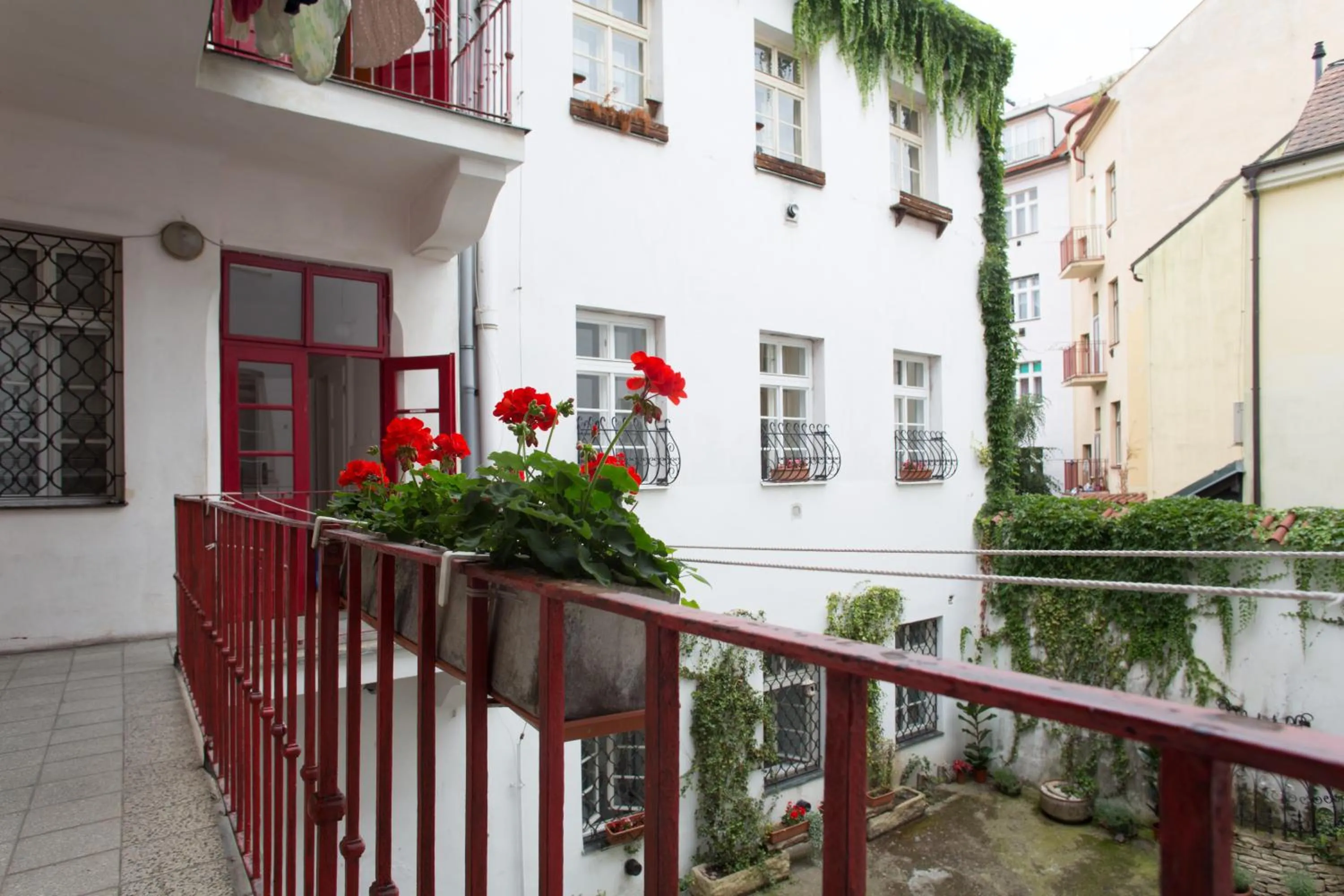 Balcony/Terrace in Prague Siesta Apartments