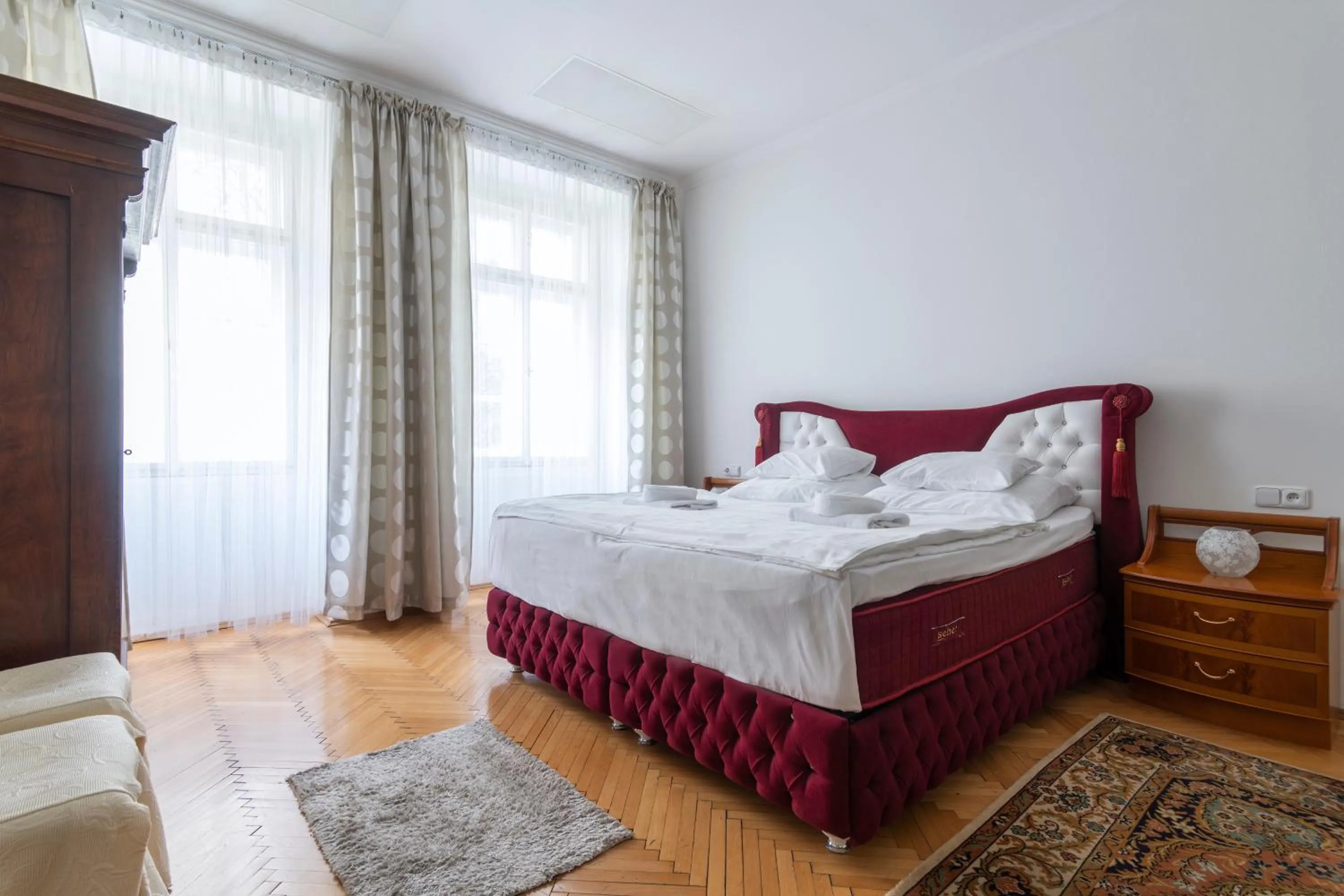 Bedroom, Bed in Prague Siesta Apartments