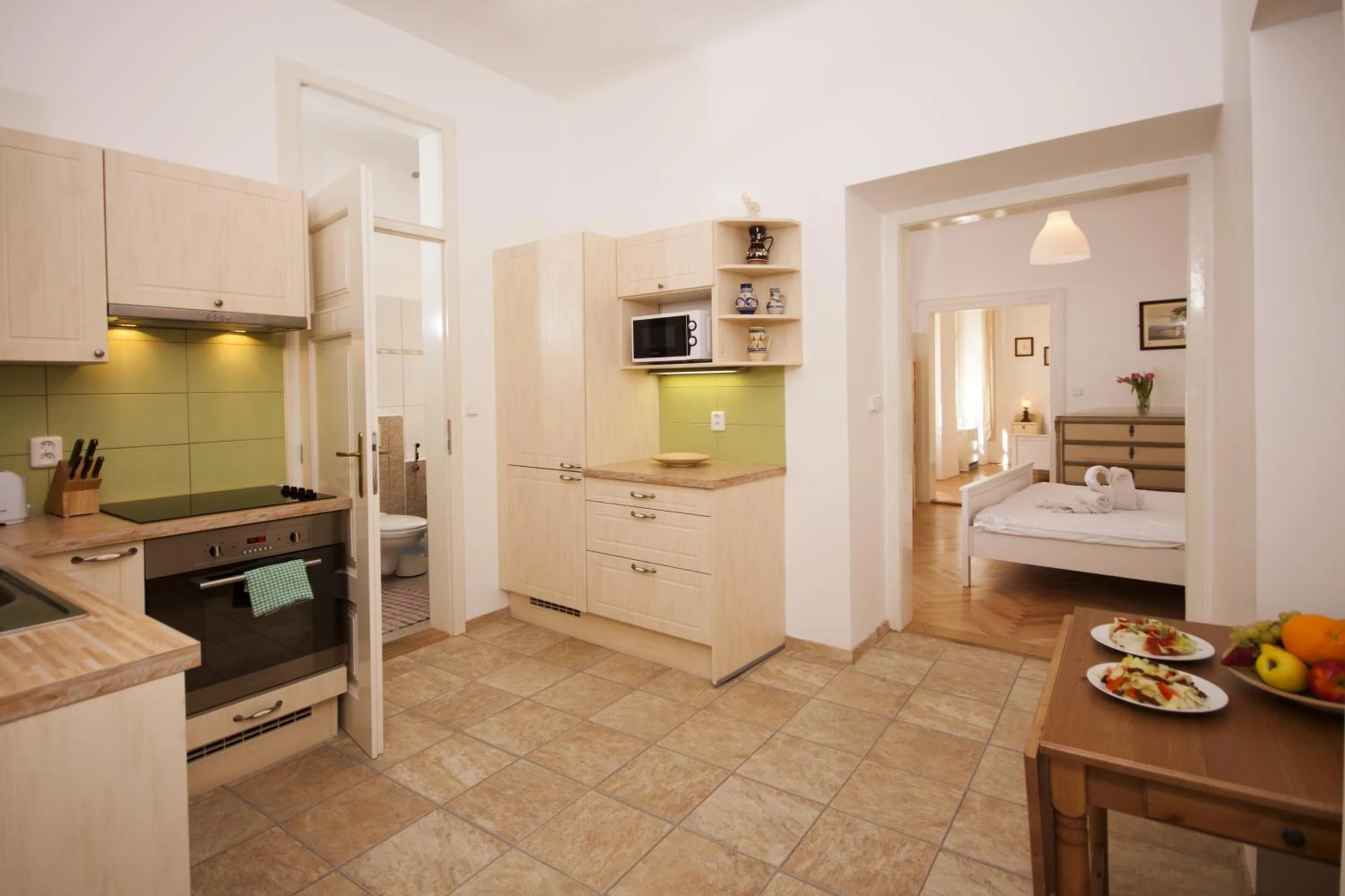 Kitchen or kitchenette in Prague Siesta Apartments