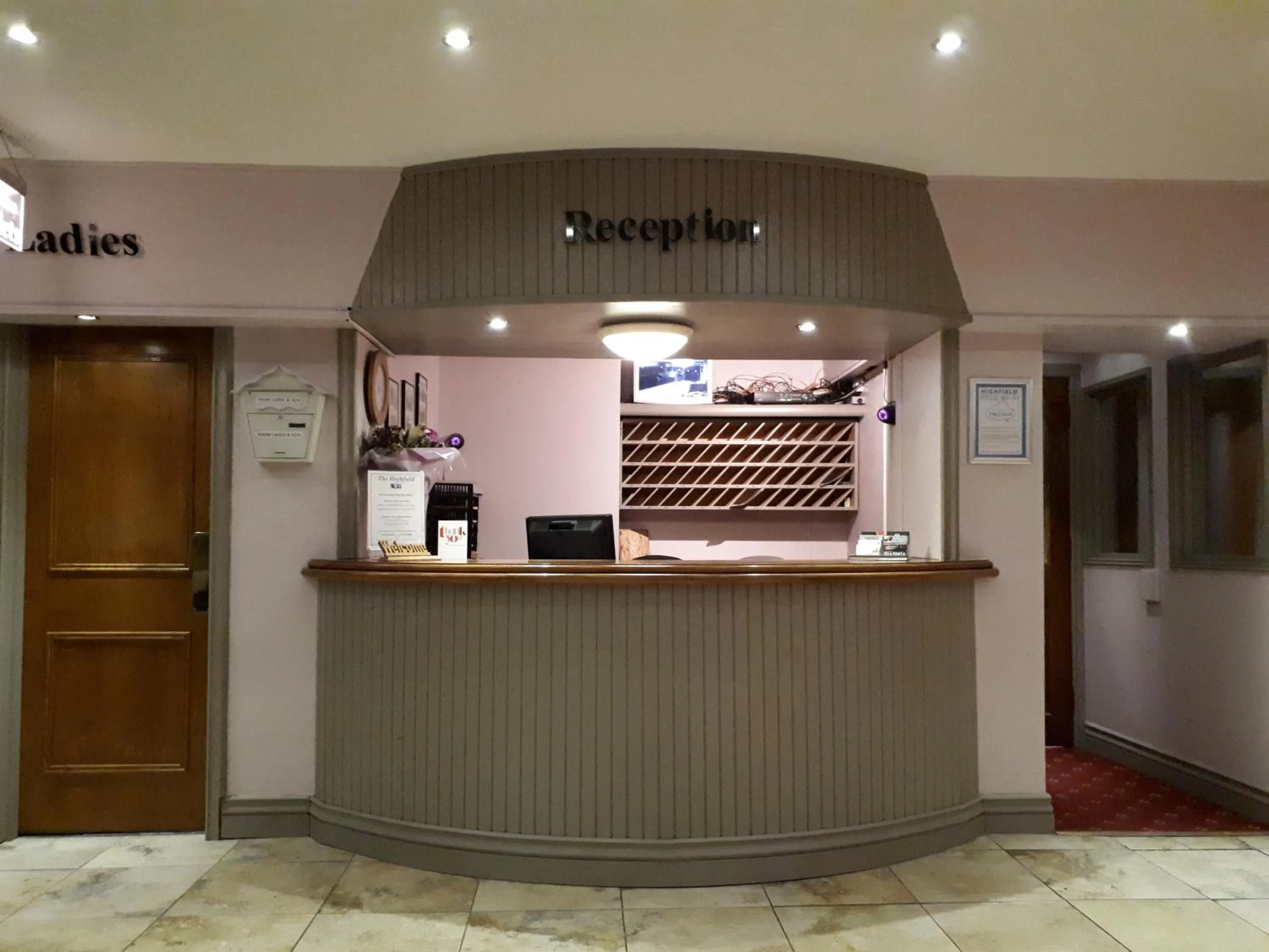 Lobby or reception in The Highfield Hotel