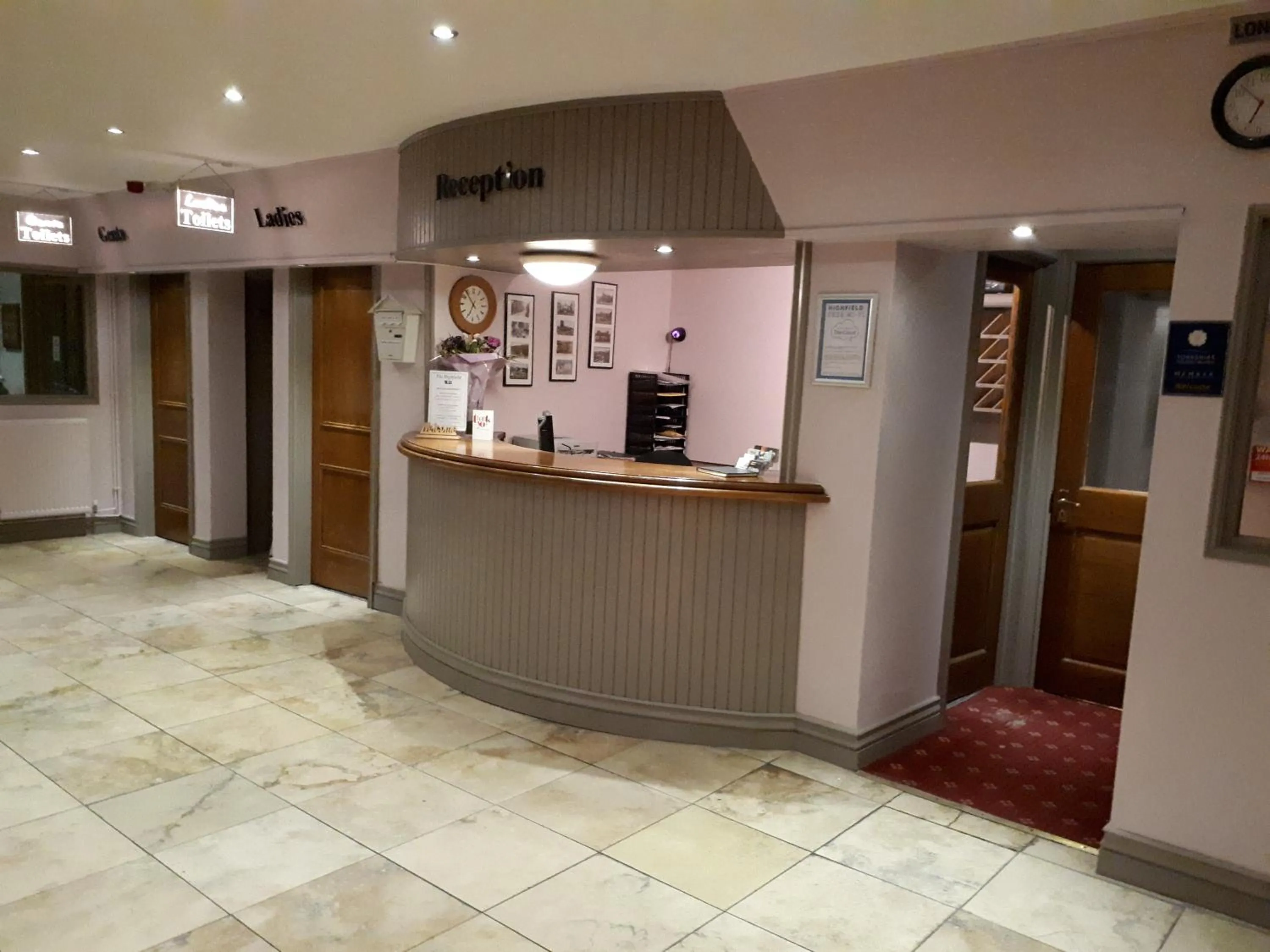 Lobby or reception in The Highfield Hotel
