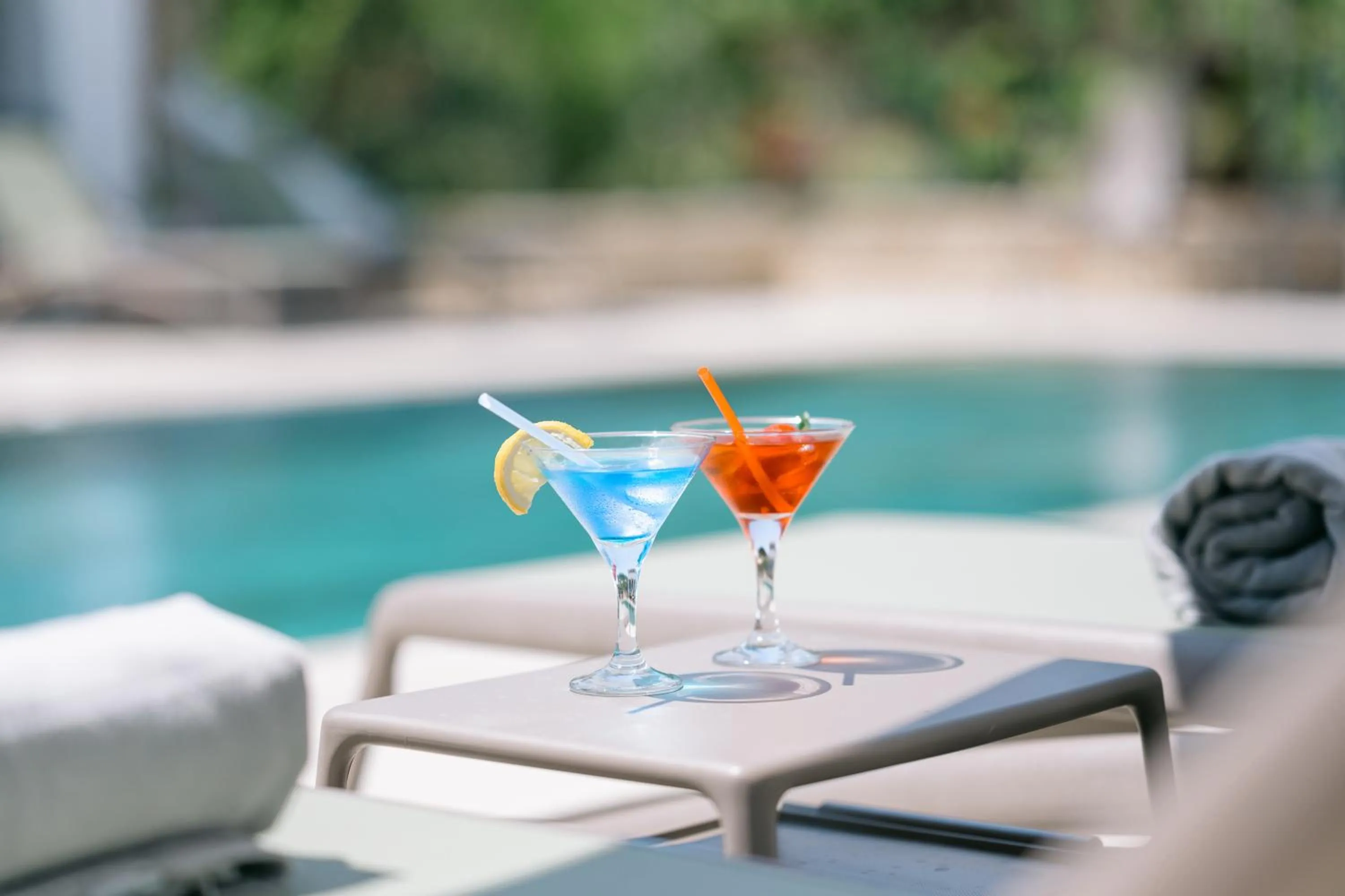 Pool view in B&B Lovac