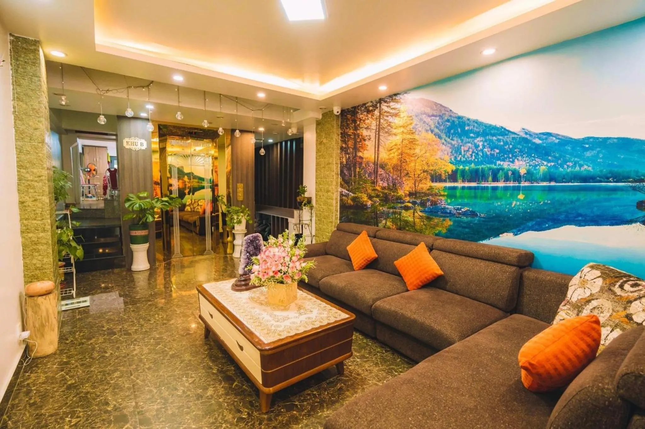 Seating area in Le Tuan Minh Hotel