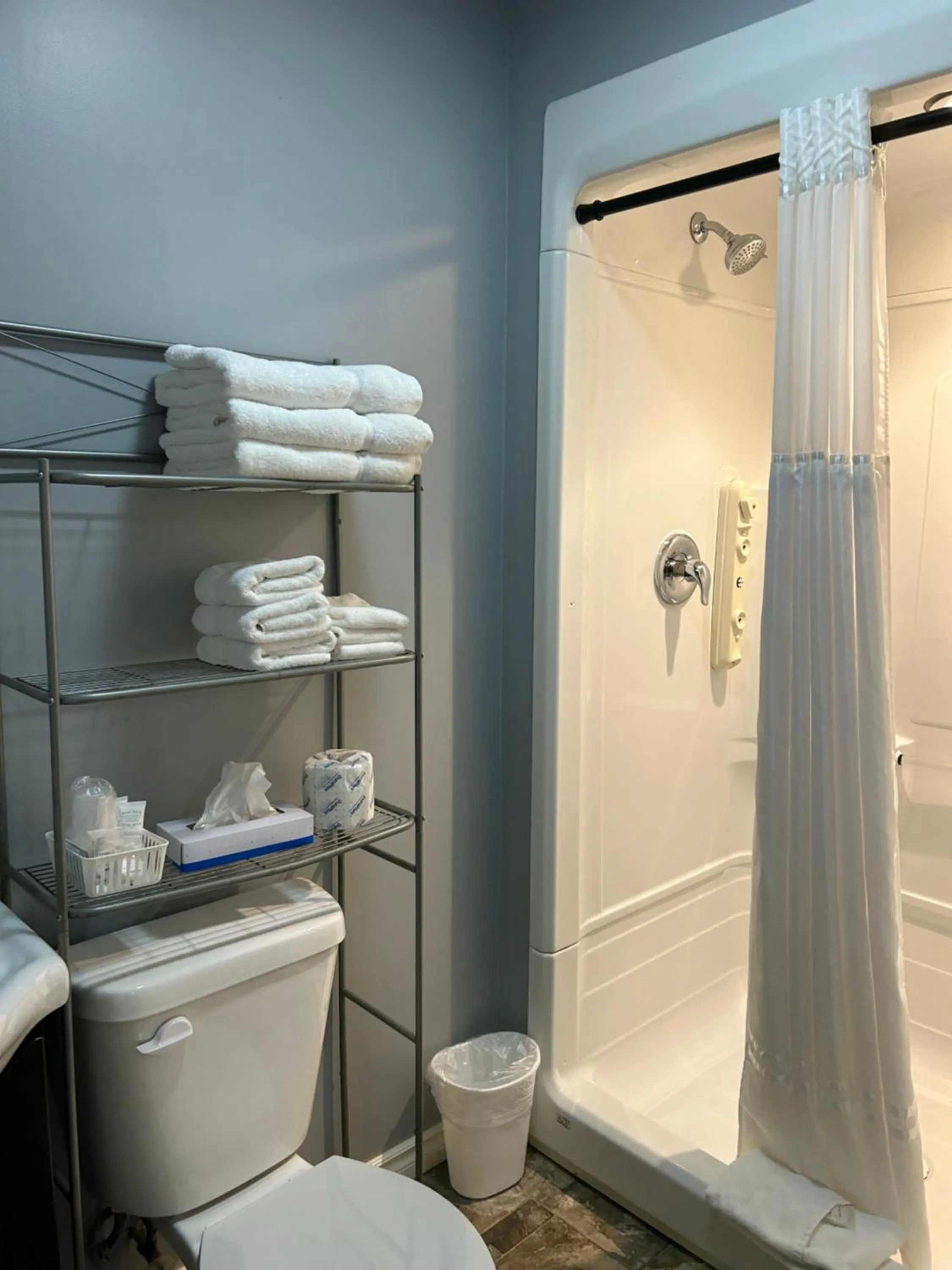 Shower in Arrow Lake Motel