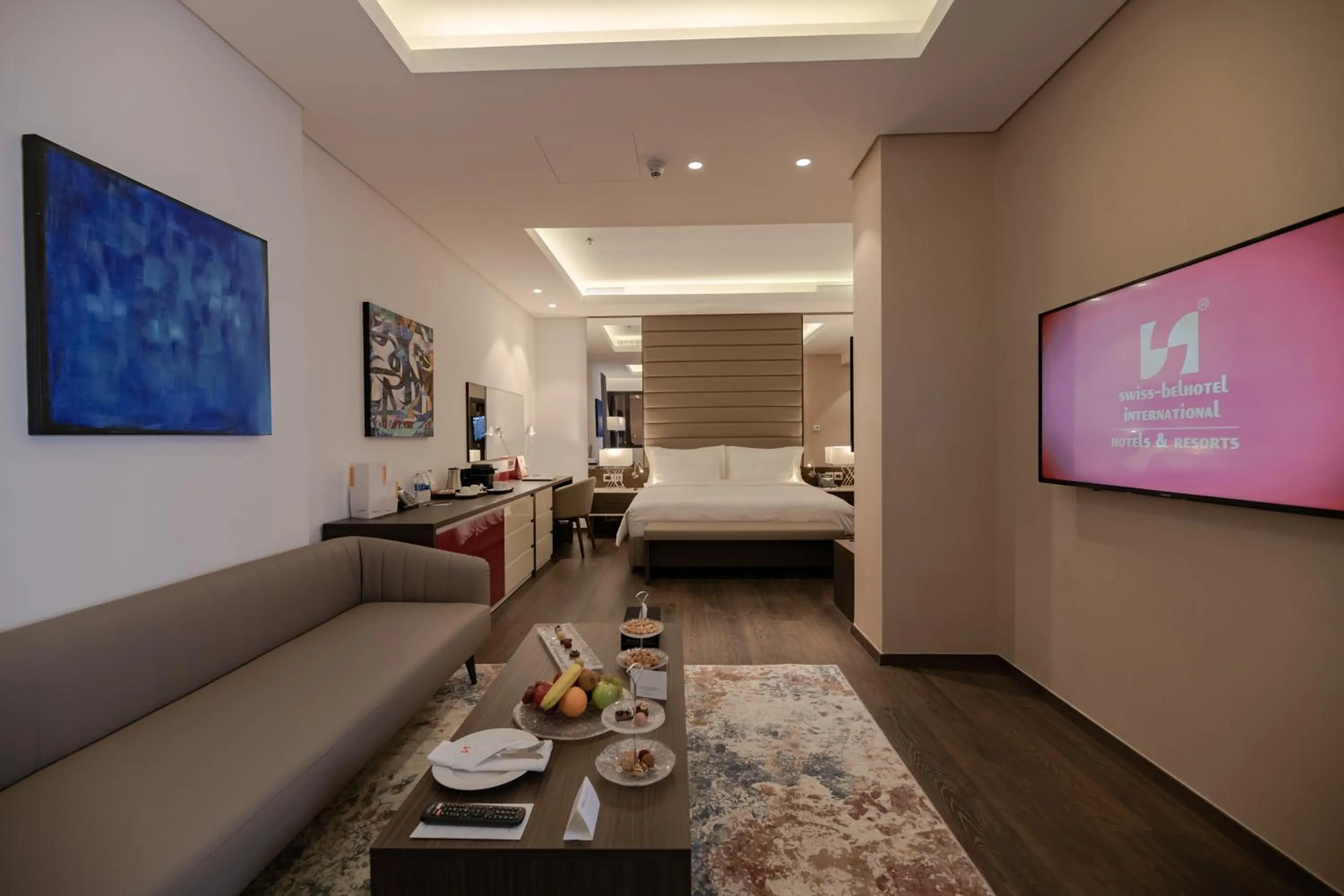Living room, Bed in Swiss-Belboutique Bneid Al Gar Kuwait