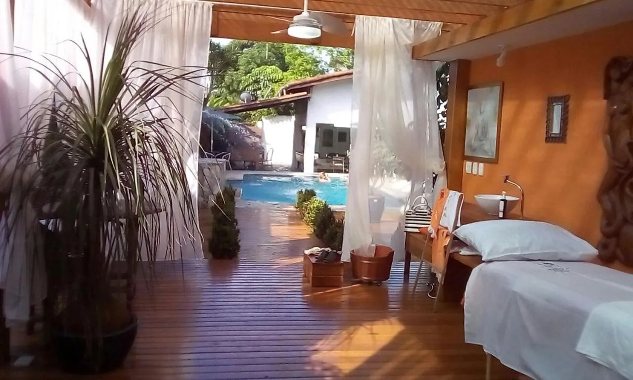Bed in Pousada Mari