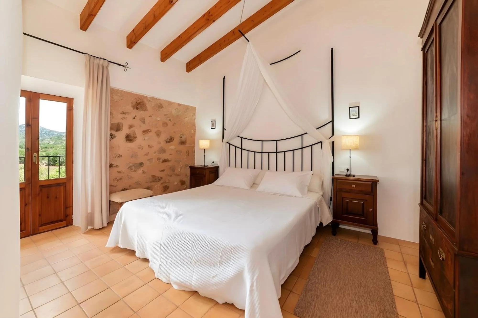 Bed in Finca Hotel Ses Cases Noves