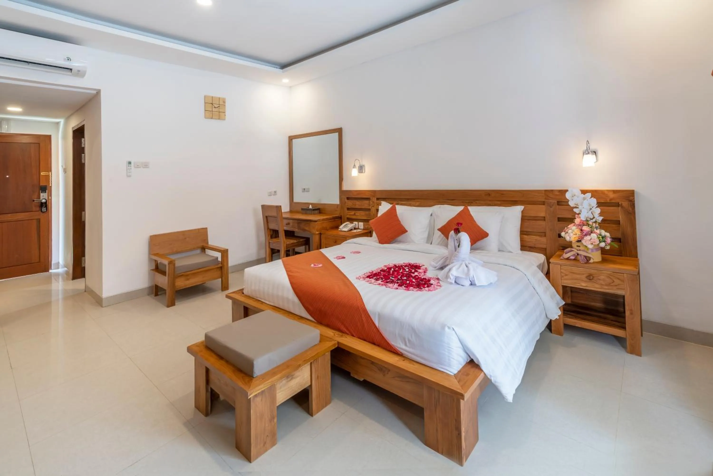 Bed in The Salila Beach Resort