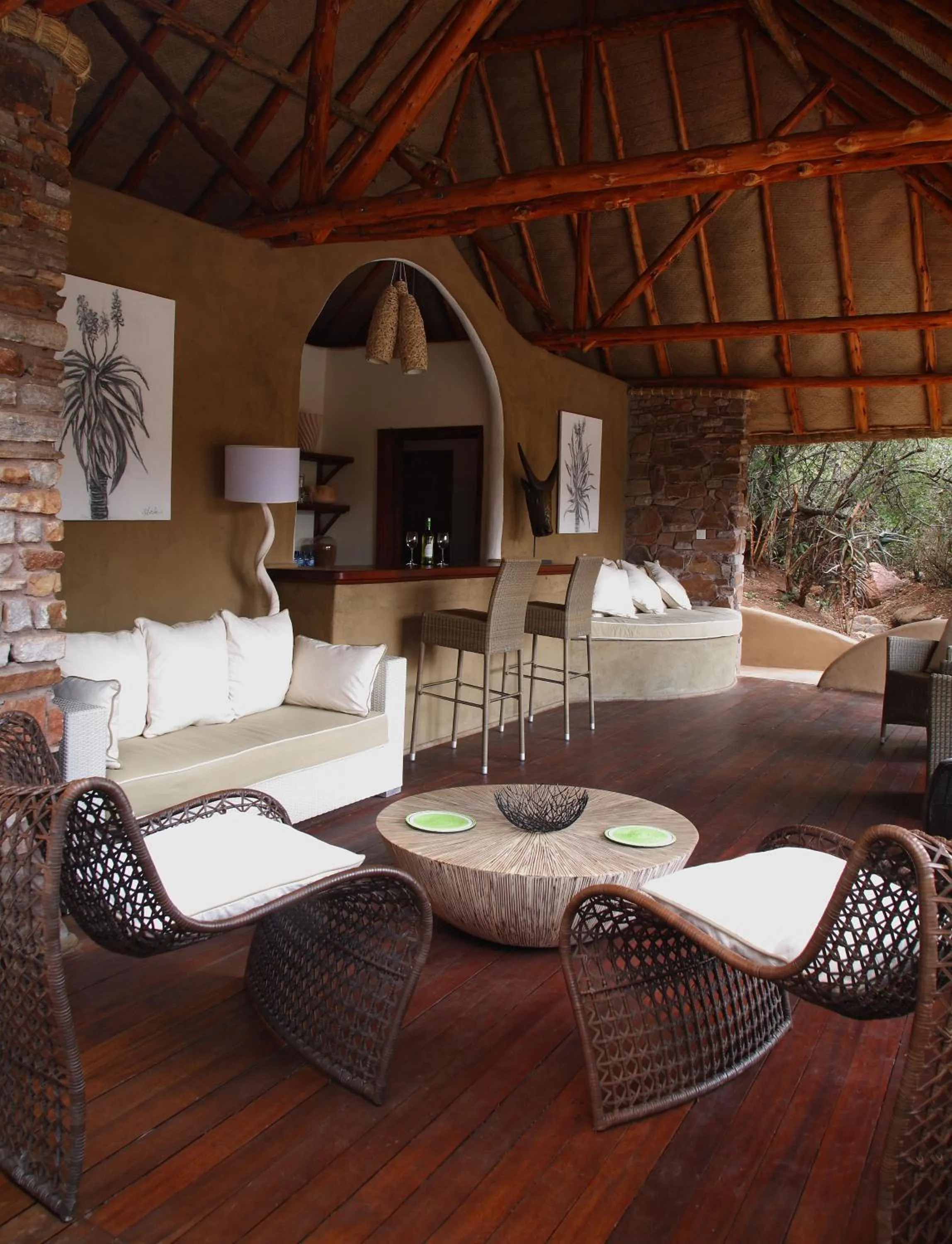 Living room in Olarro Lodge