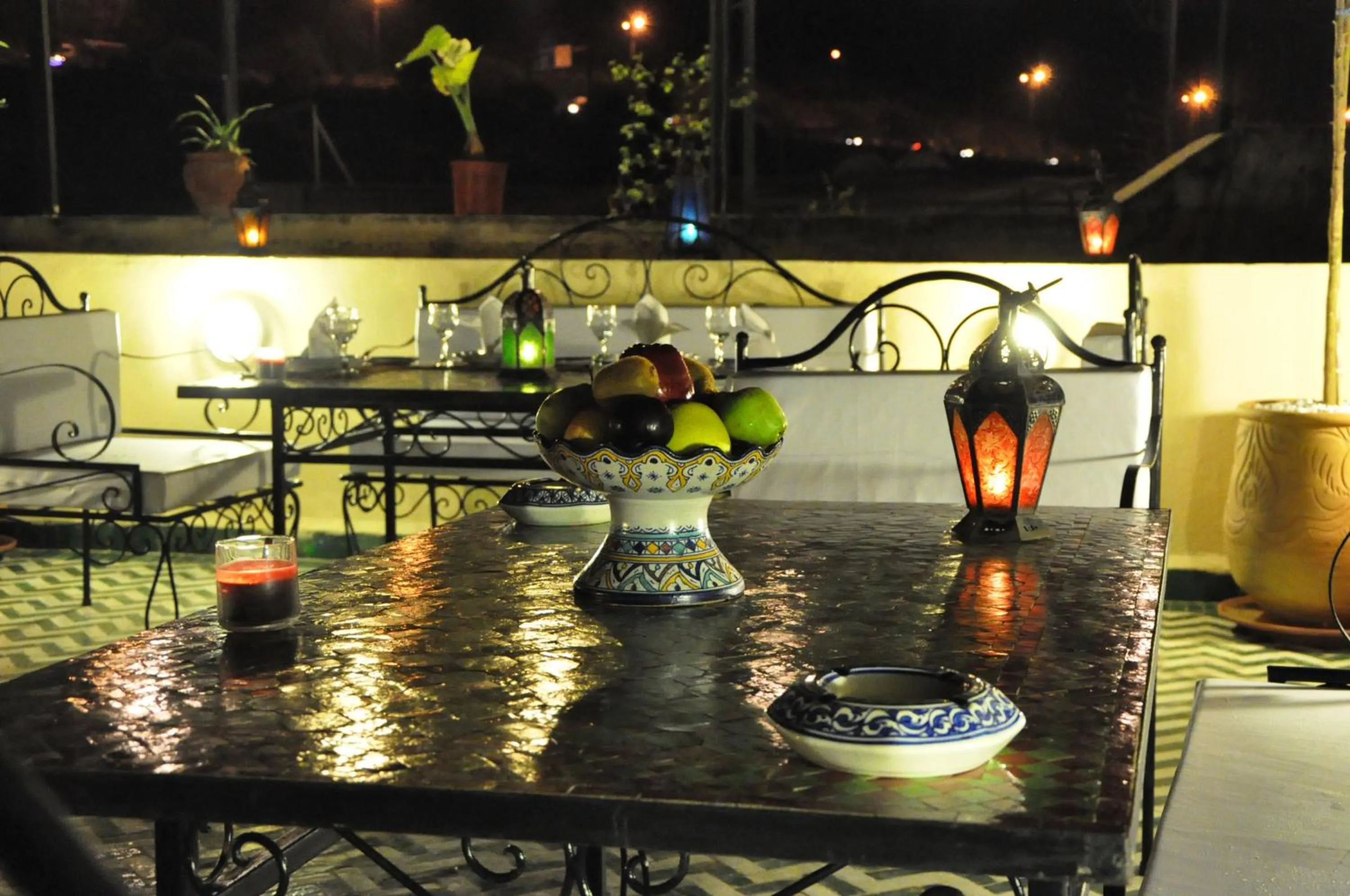 Balcony/Terrace in Riad Ghita Palace