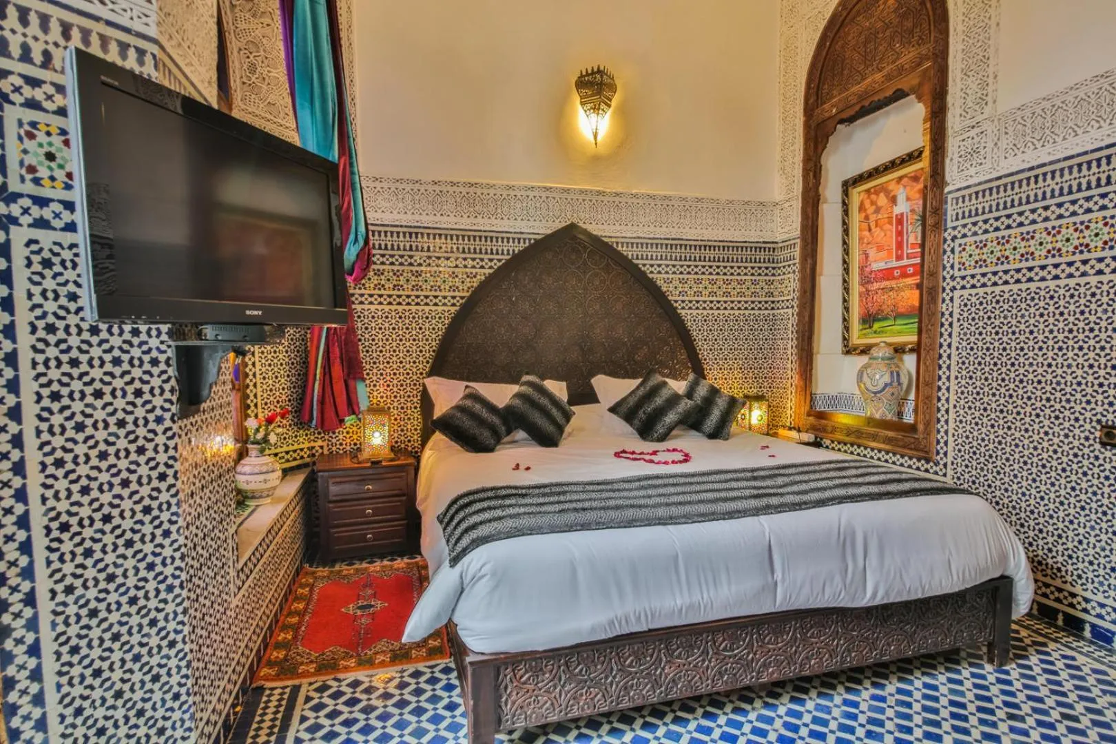 Bedroom, Bed in Riad Ghita Palace